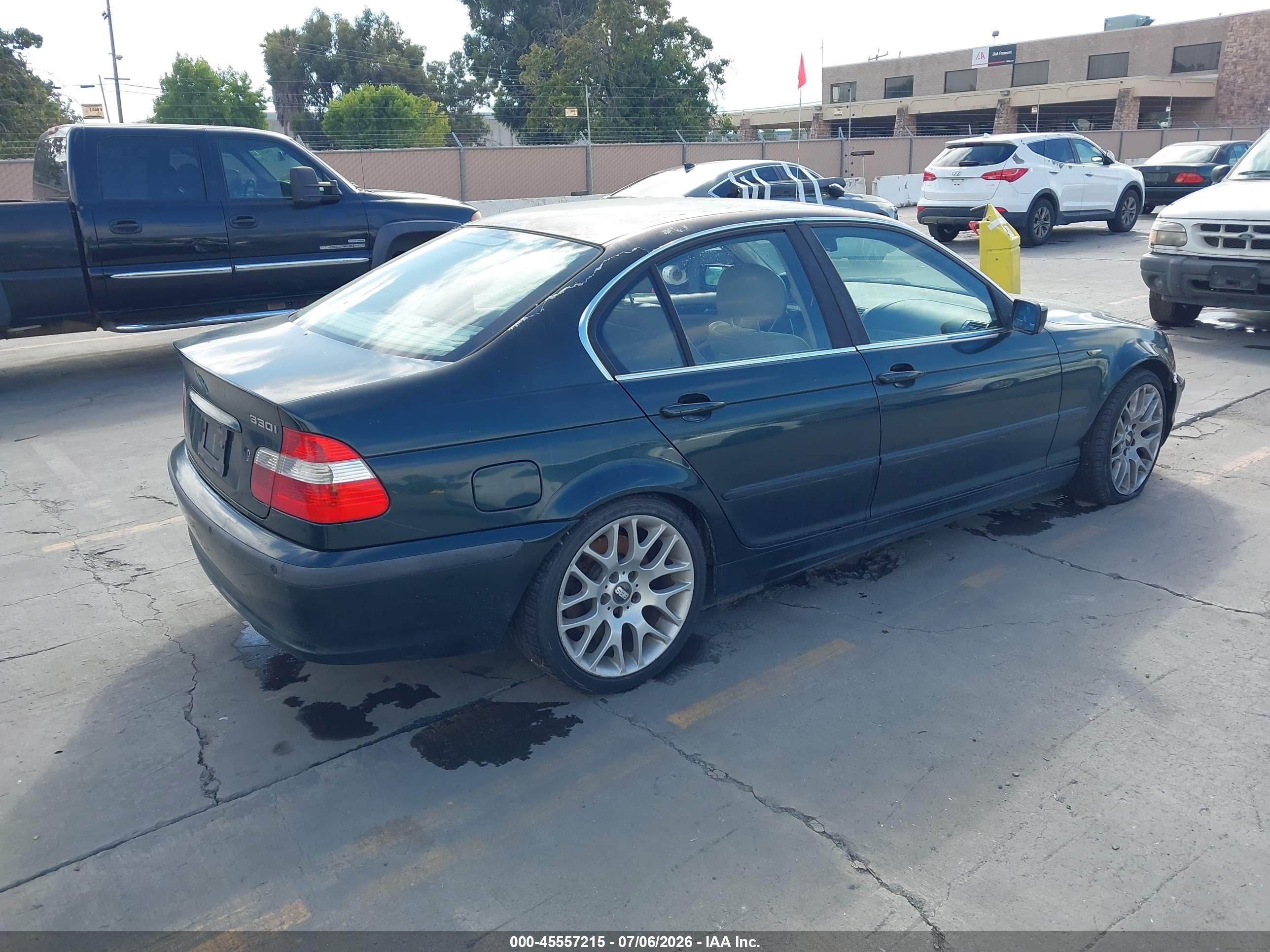 2002 Bmw 3 Series 330i Green vin: WBAEV53472KM15209