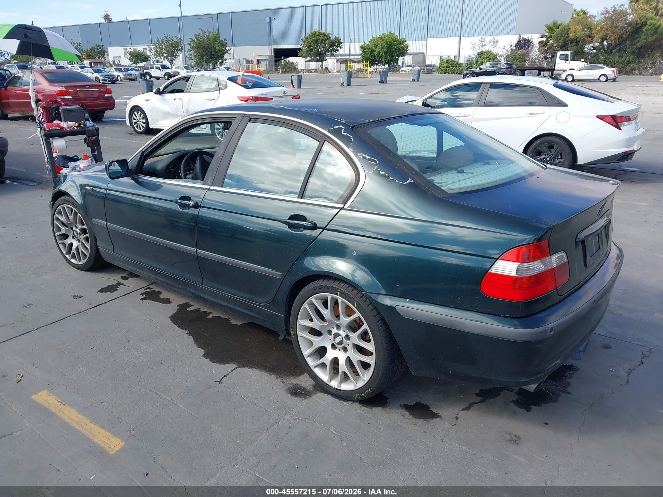 2002 Bmw 3 Series 330i Green vin: WBAEV53472KM15209