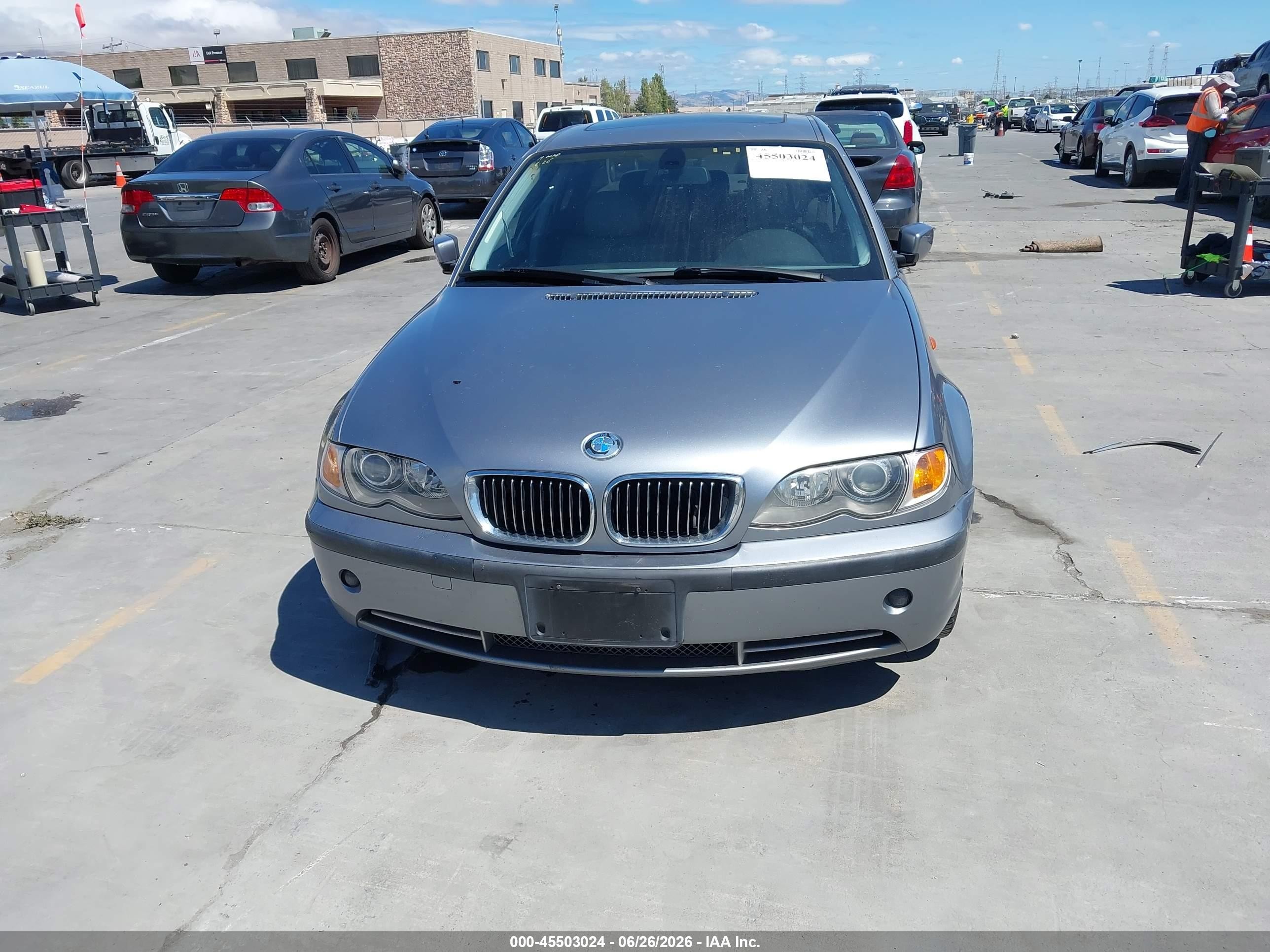 2003 Bmw 3 Series 330i Gray vin: WBAEV53473KM31959