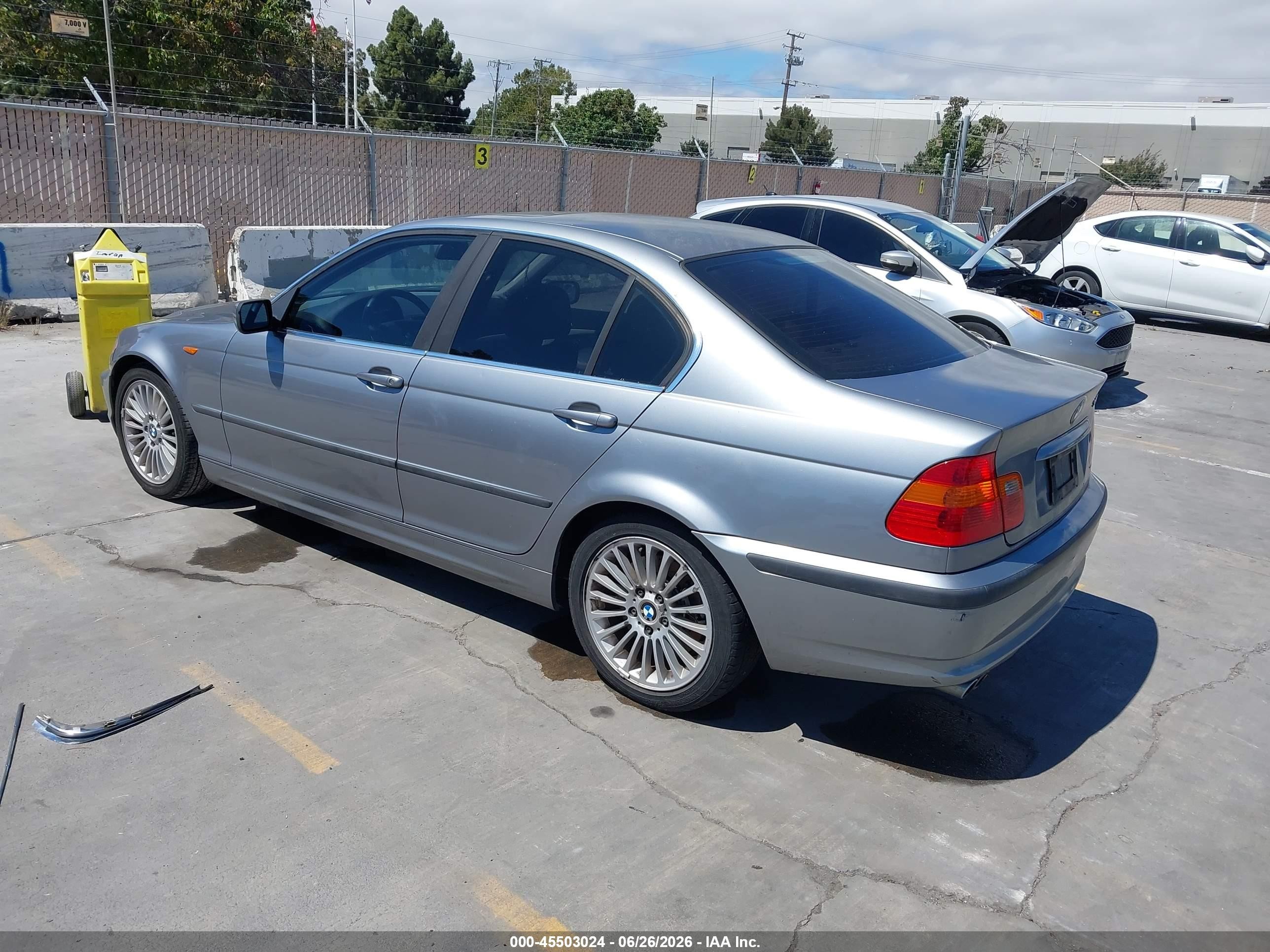 2003 Bmw 3 Series 330i Gray vin: WBAEV53473KM31959