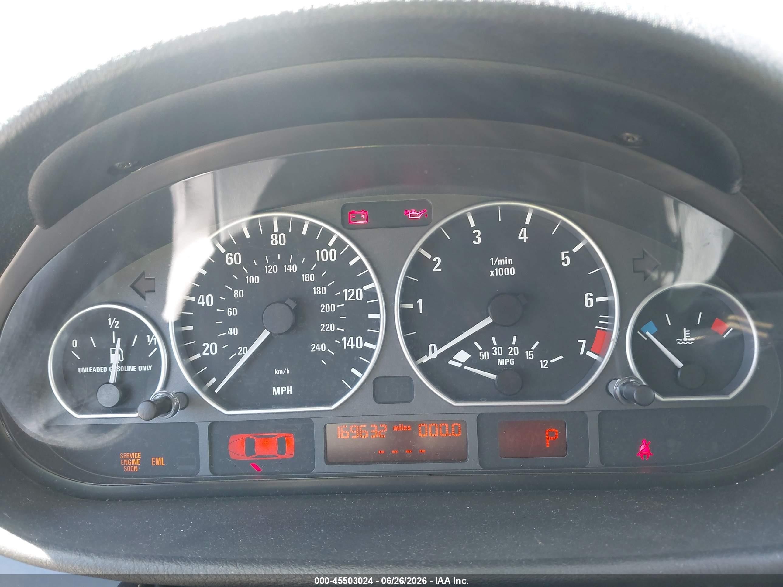 2003 Bmw 3 Series 330i Gray vin: WBAEV53473KM31959