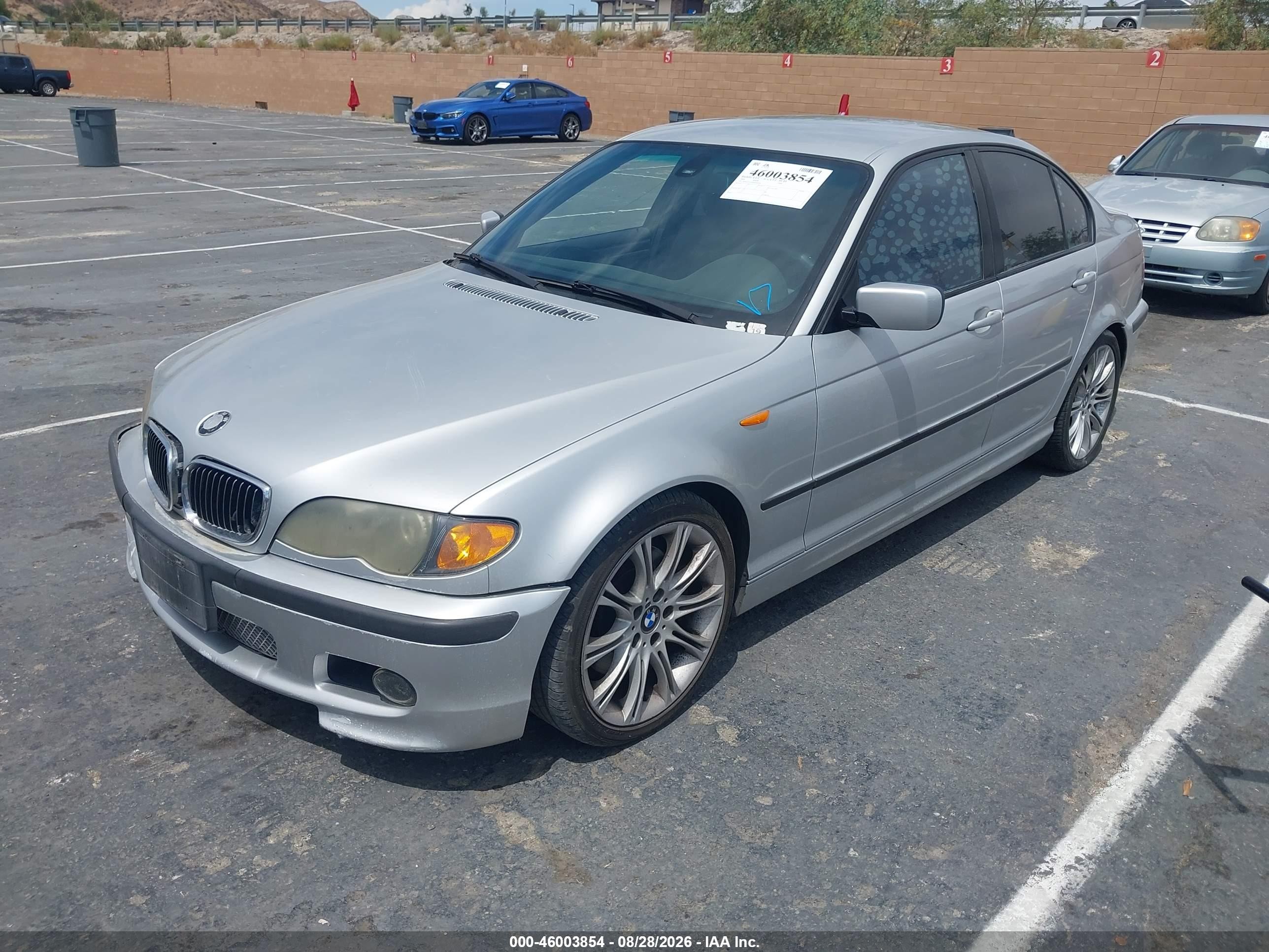 2004 Bmw 330i   Silver vin: WBAEV53484KM38209