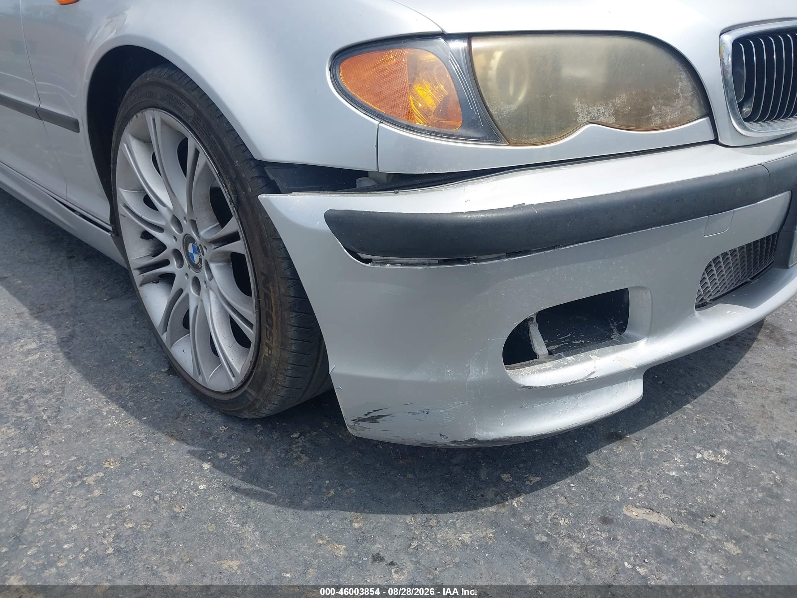 2004 Bmw 330i   Silver vin: WBAEV53484KM38209