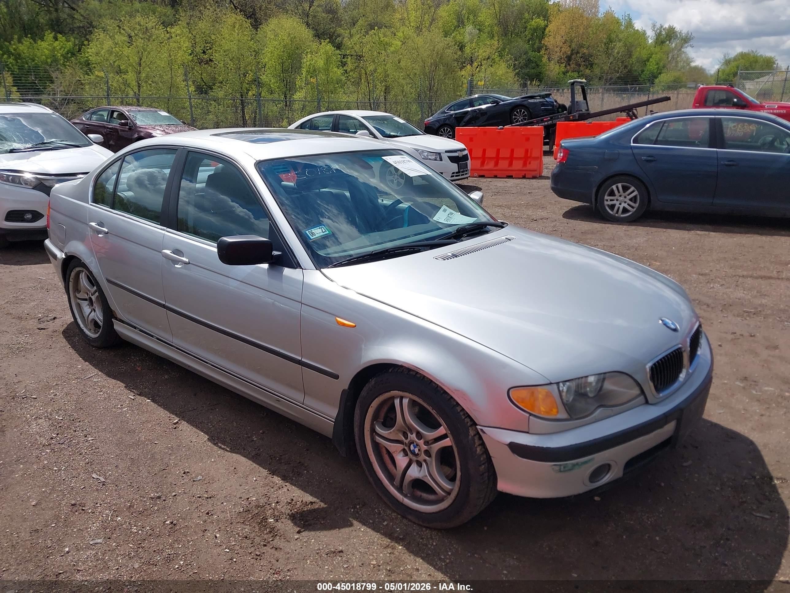 2002 Bmw 330i Silver vin: WBAEV53492KM19228
