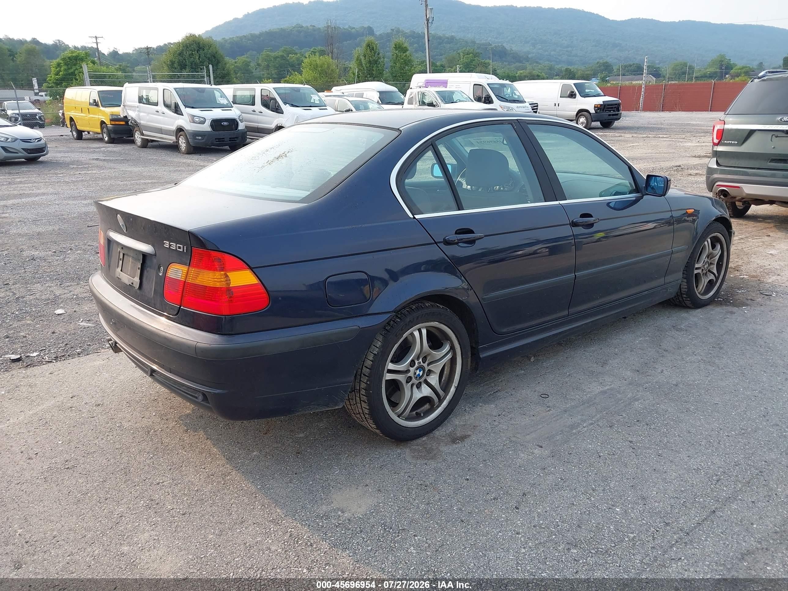 2003 Bmw 330i   Dark Blue vin: WBAEV534X3KM32524