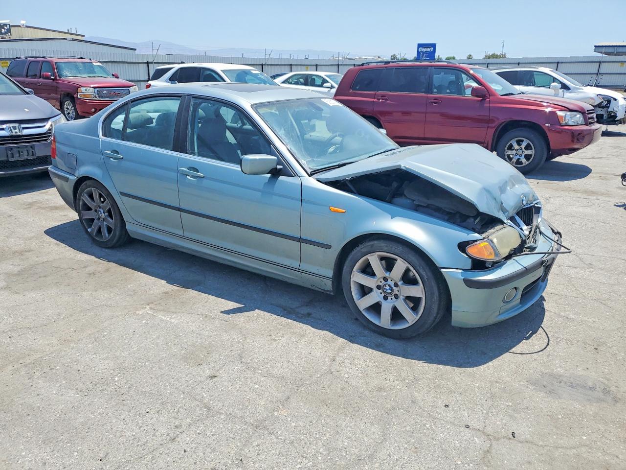 2004 Bmw 330 I Зеленый vin: WBAEV534X4KM34565
