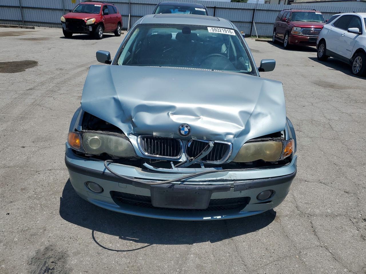 2004 Bmw 330 I Зеленый vin: WBAEV534X4KM34565