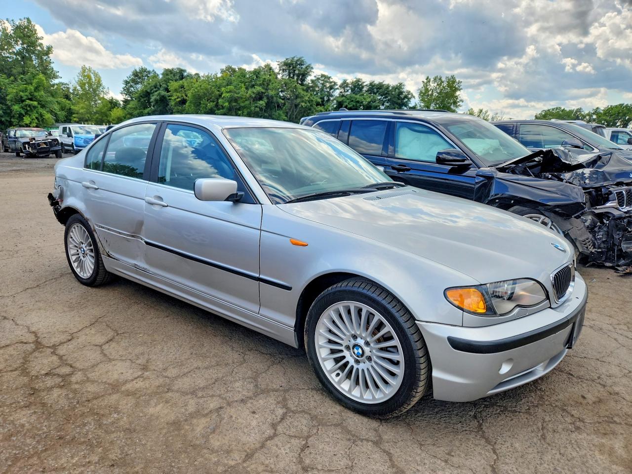 2004 Bmw 330 Xi Gray vin: WBAEW53404PN36277