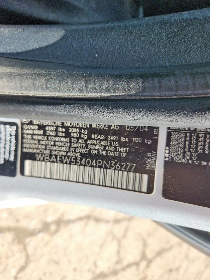 2004 Bmw 330 Xi Gray vin: WBAEW53404PN36277
