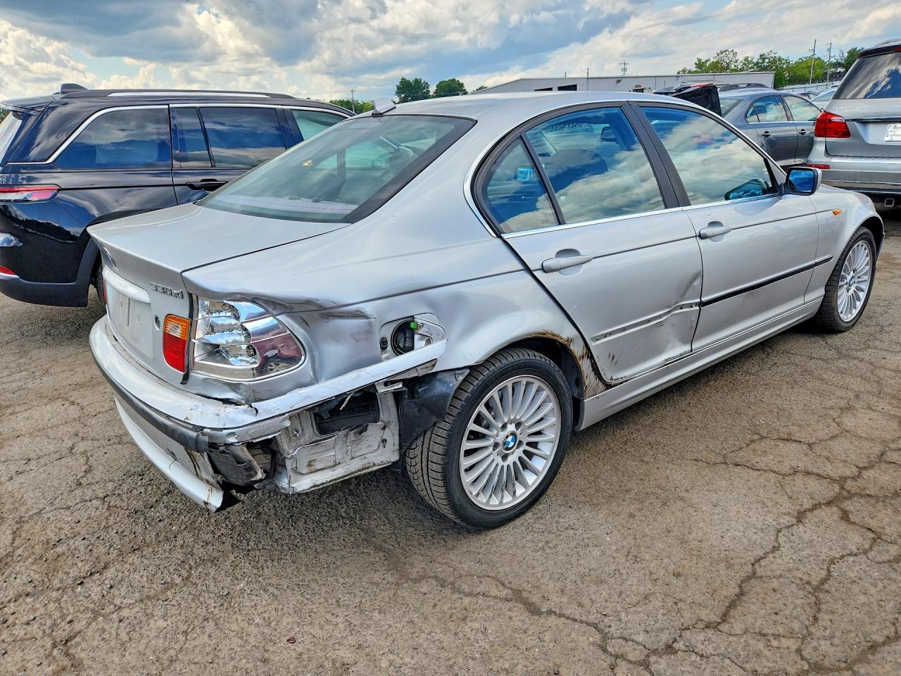 2004 Bmw 330 Xi Gray vin: WBAEW53404PN36277
