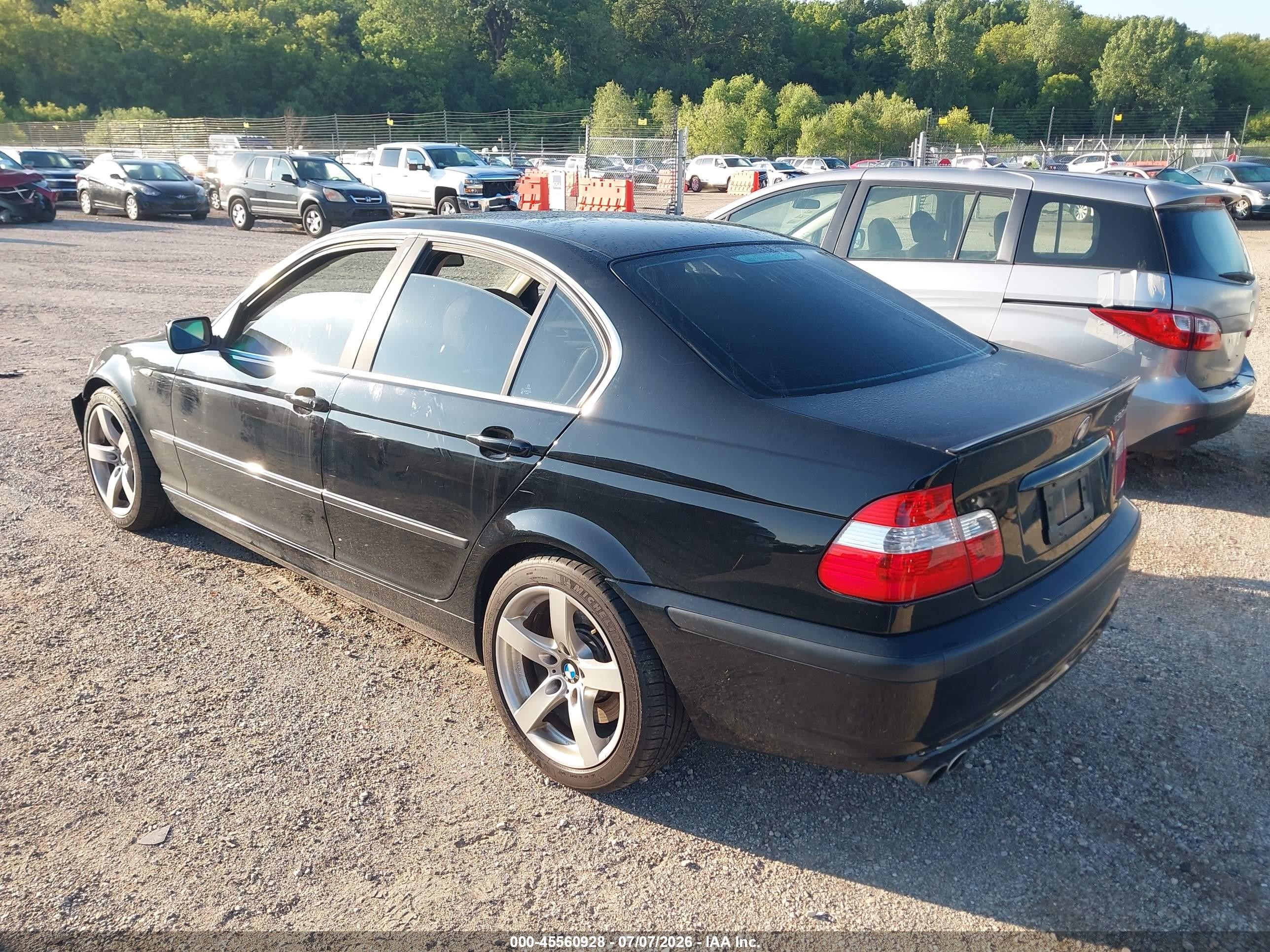 2003 Bmw 3 Series 330xi Black vin: WBAEW53423PG20179