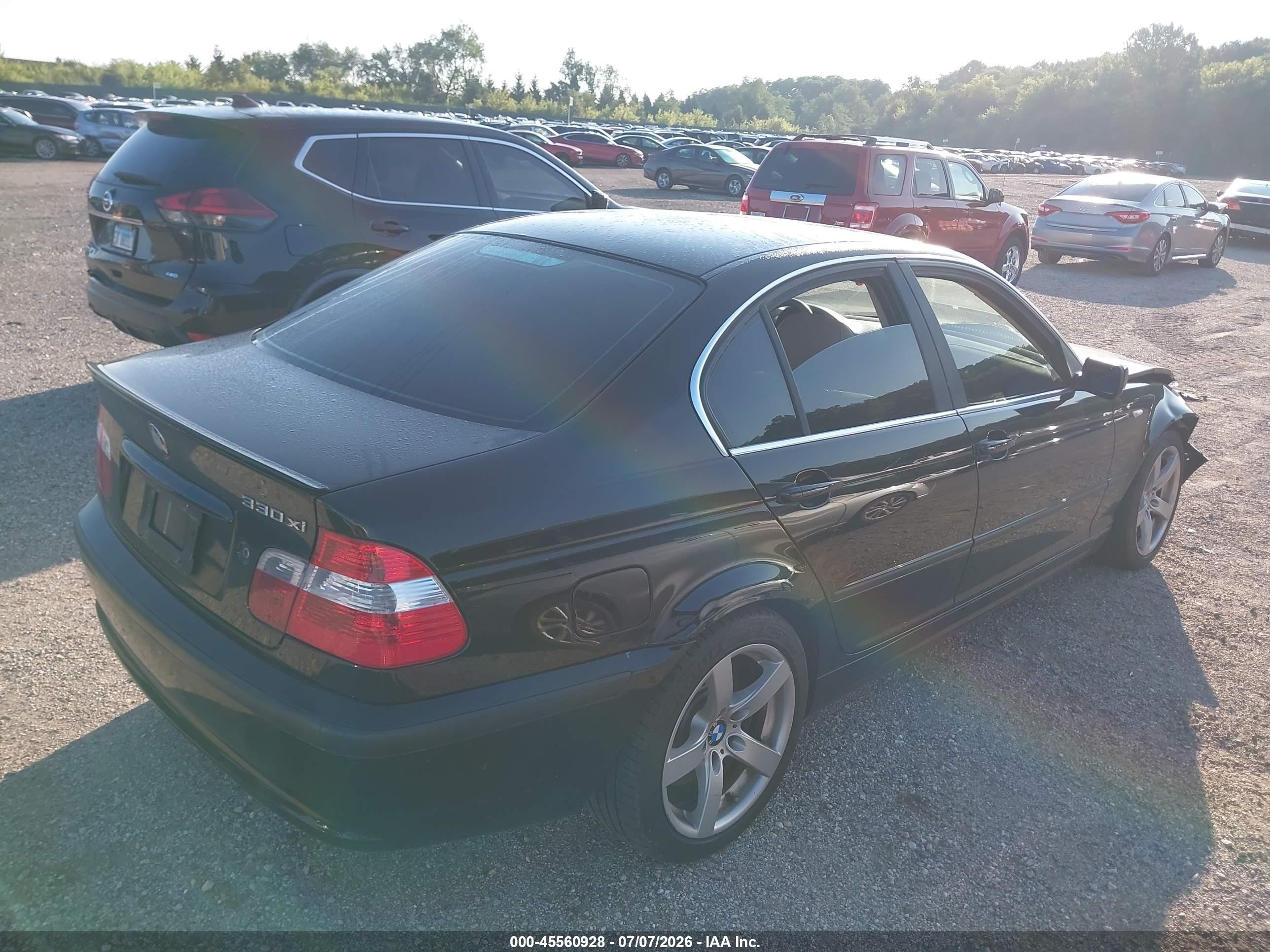 2003 Bmw 3 Series 330xi Black vin: WBAEW53423PG20179