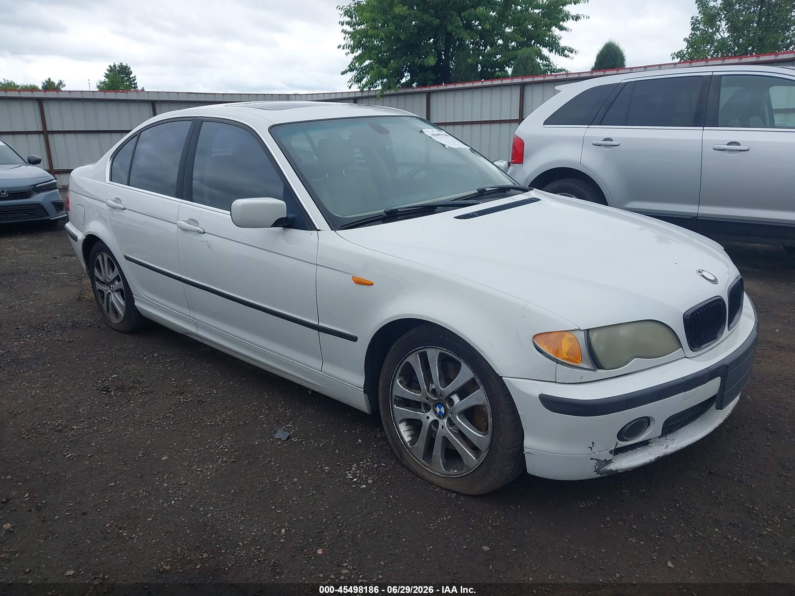 2002 Bmw 3 Series 330xi White vin: WBAEW53432PG18018