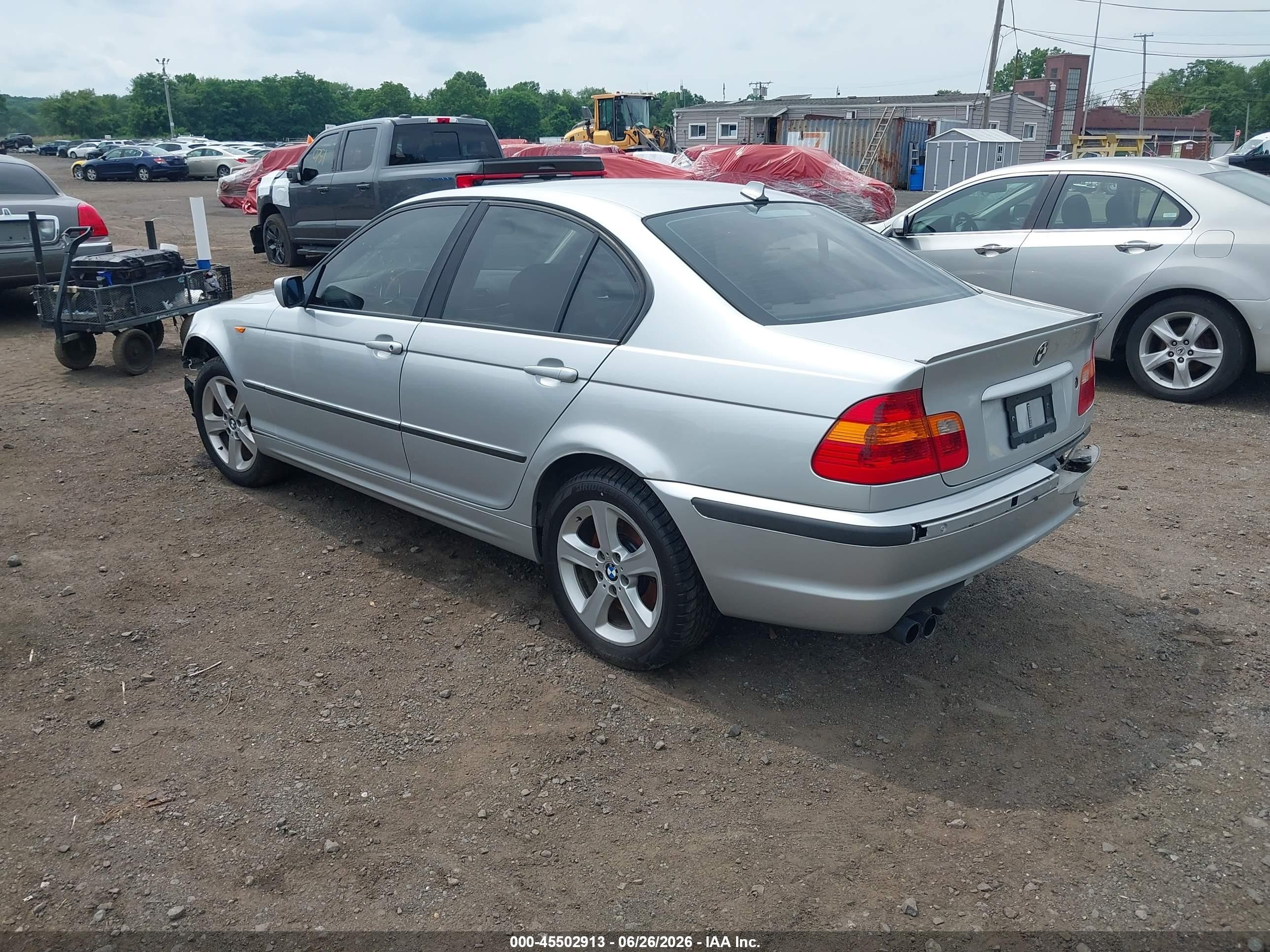 2004 Bmw 330xi Silver vin: WBAEW53434PN34202