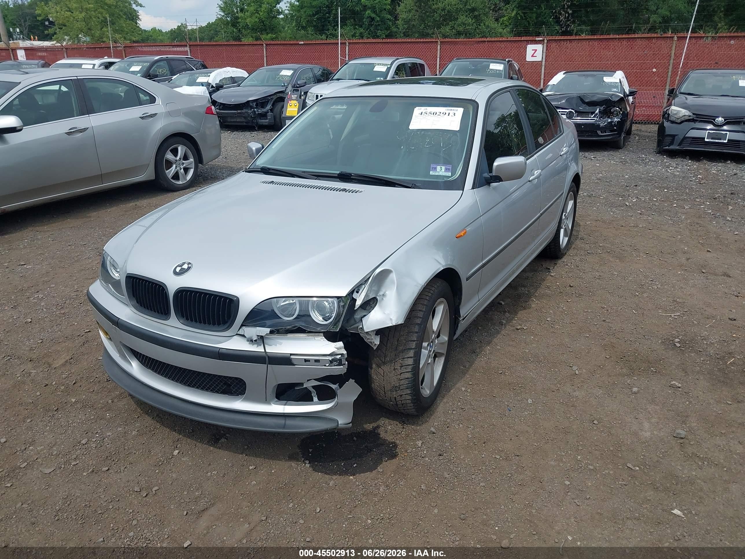 2004 Bmw 330xi Silver vin: WBAEW53434PN34202