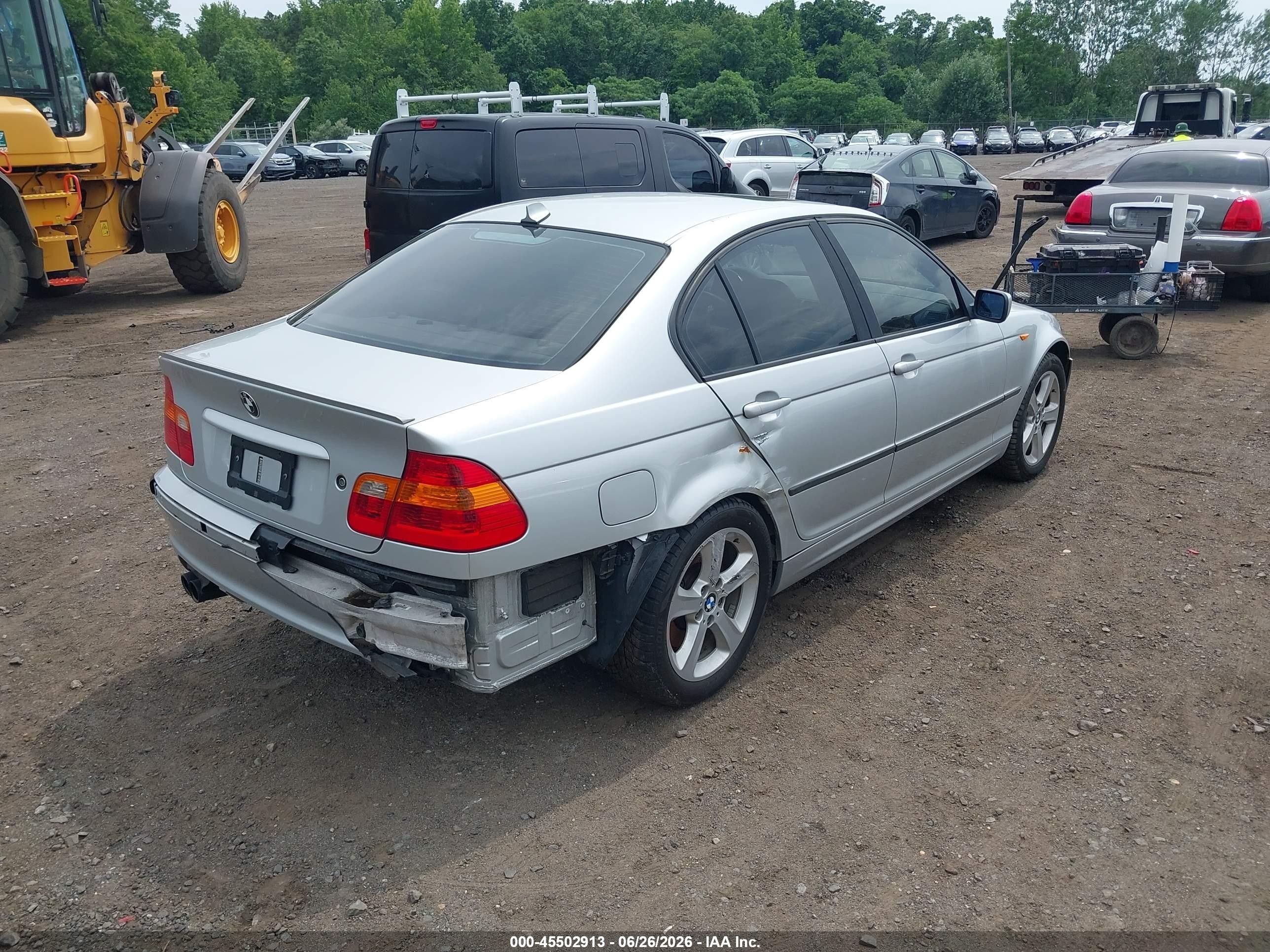 2004 Bmw 330xi Silver vin: WBAEW53434PN34202