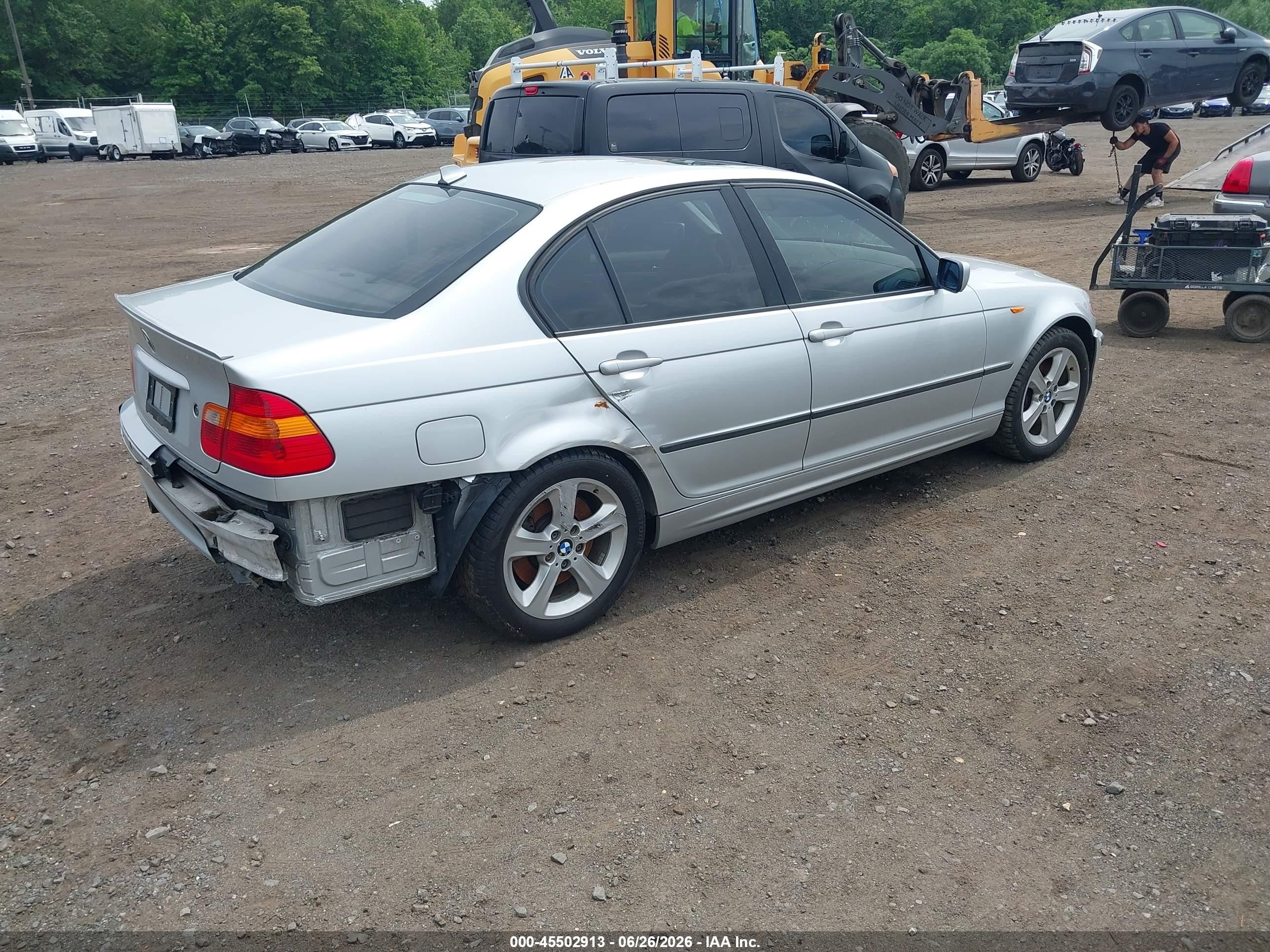 2004 Bmw 330xi Silver vin: WBAEW53434PN34202