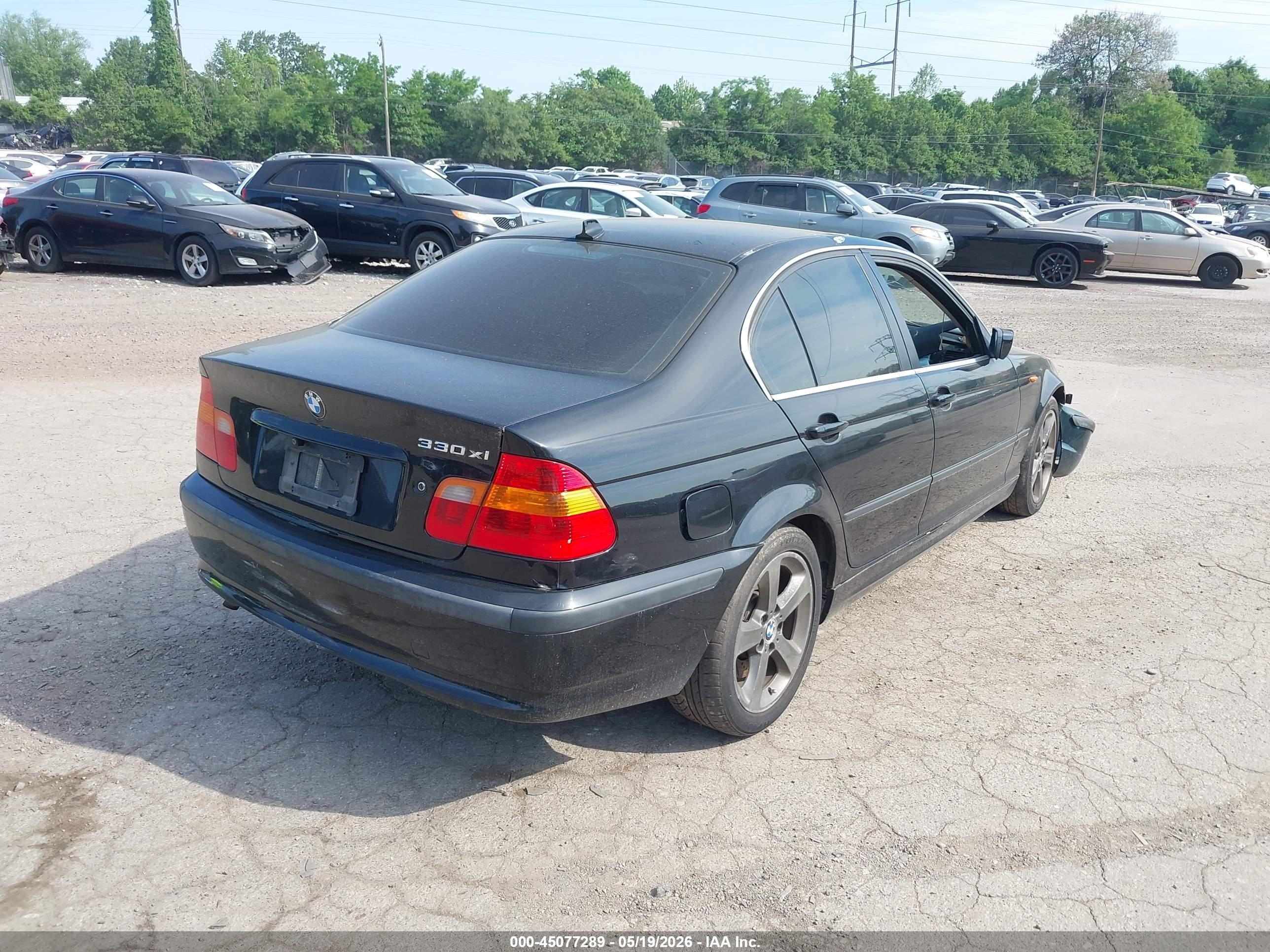 2005 Bmw 330xi   Черный vin: WBAEW53495PN37560