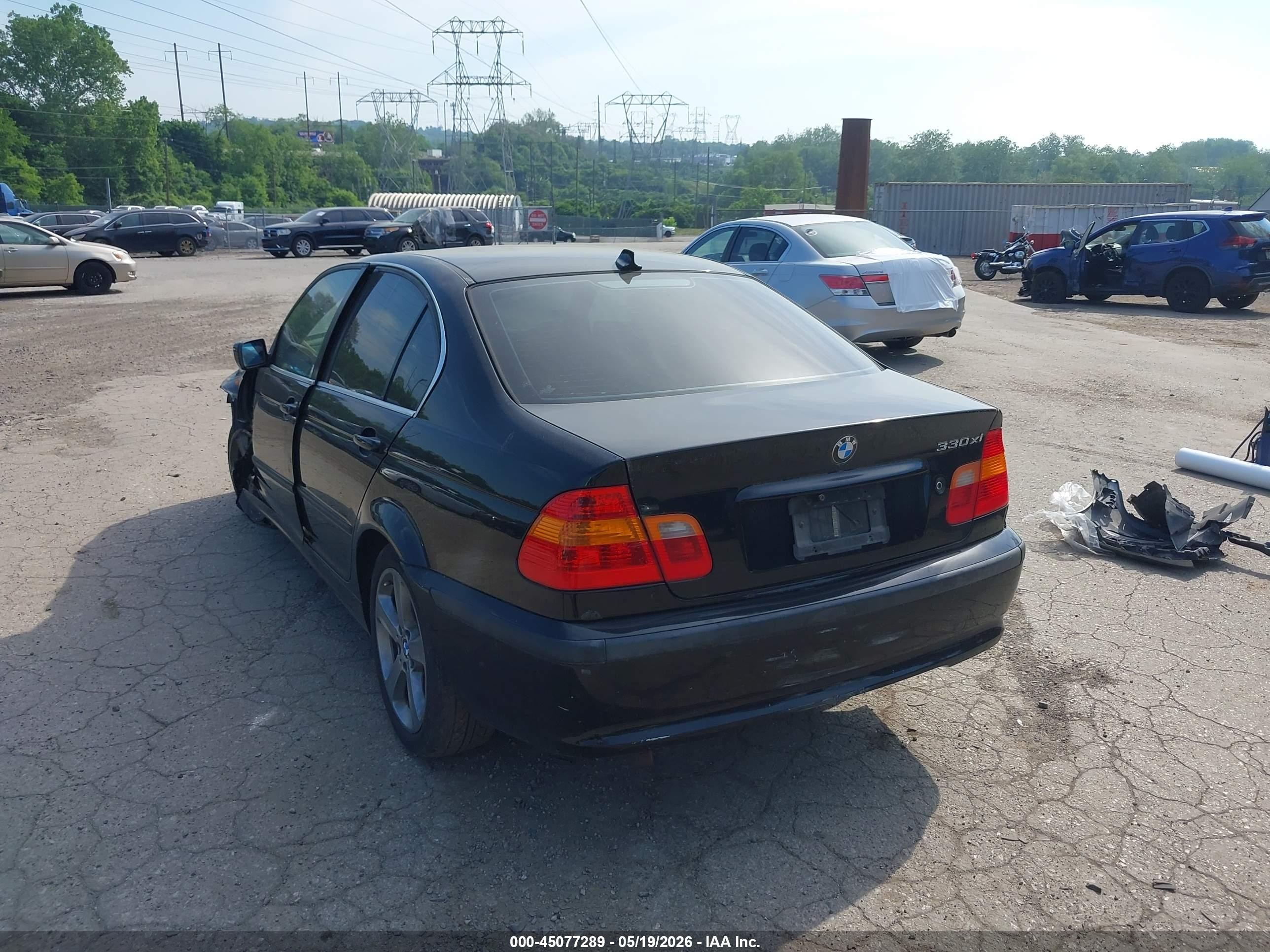2005 Bmw 330xi   Черный vin: WBAEW53495PN37560