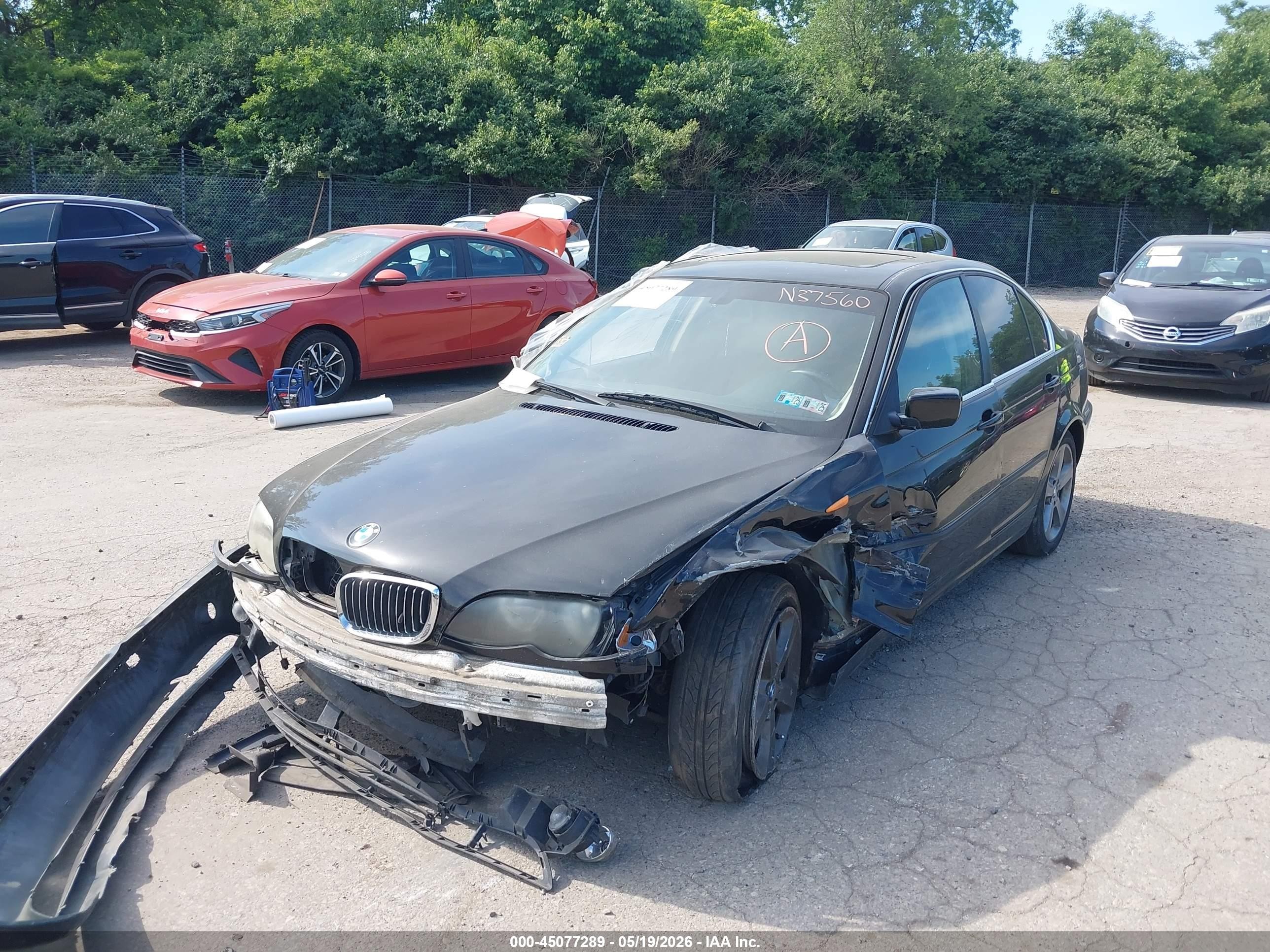 2005 Bmw 330xi   Черный vin: WBAEW53495PN37560