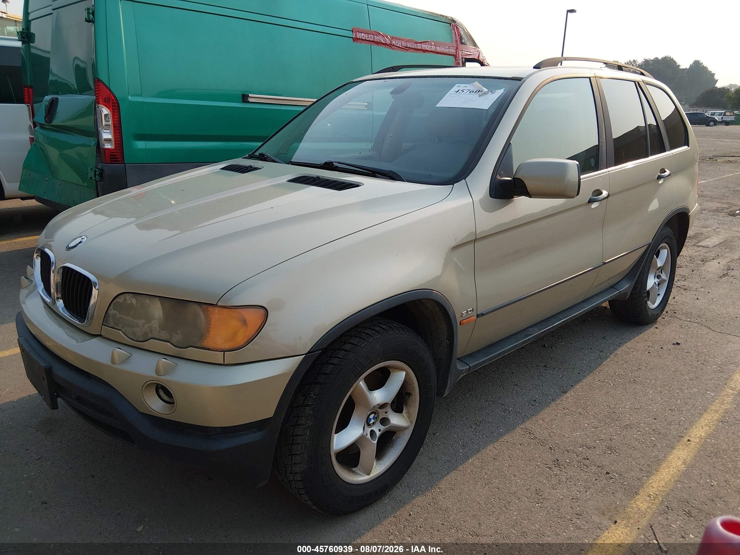 2001 Bmw X5 3.0 Gold vin: WBAFA53511LM70708