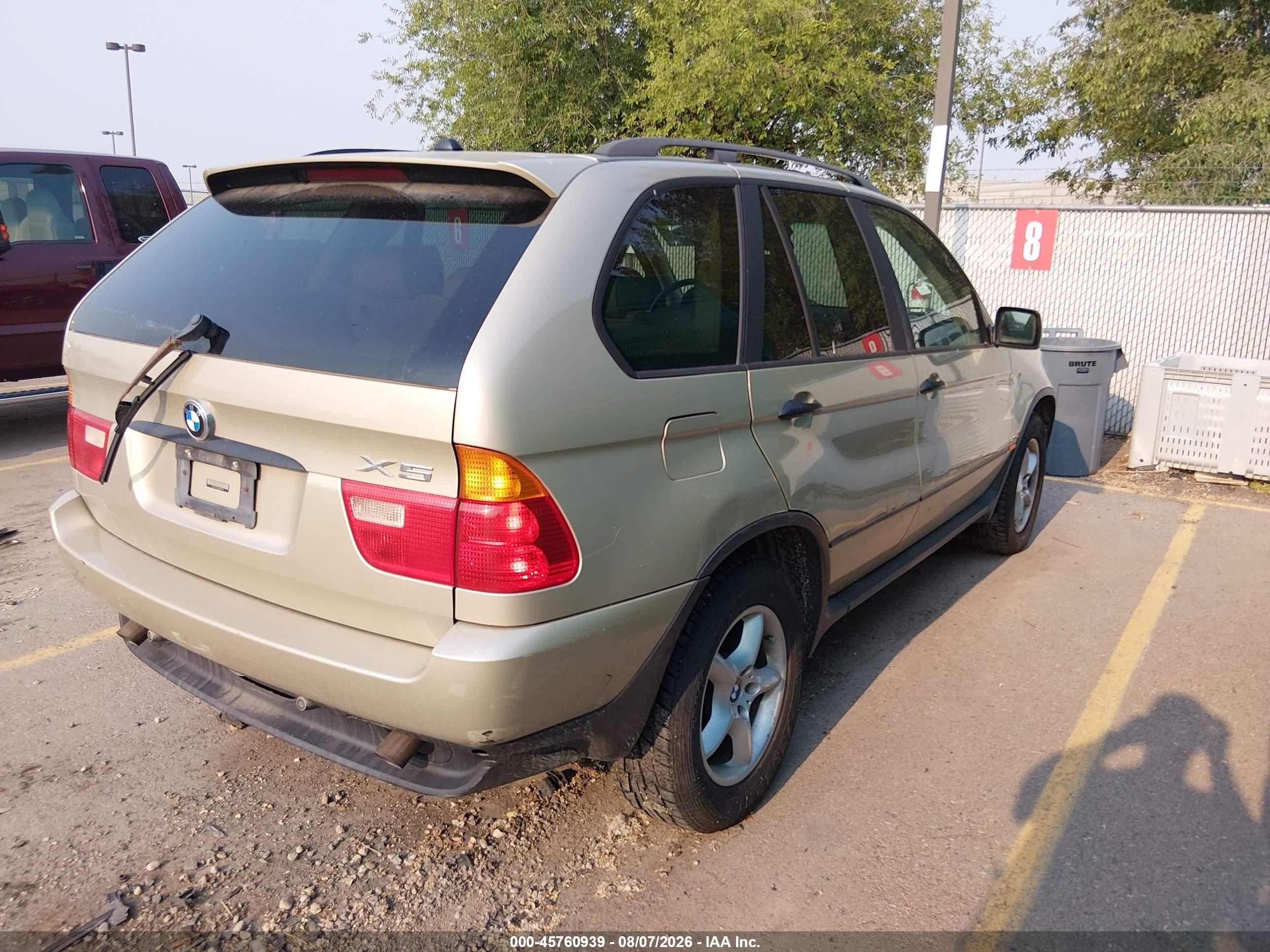 2001 Bmw X5 3.0 Gold vin: WBAFA53511LM70708