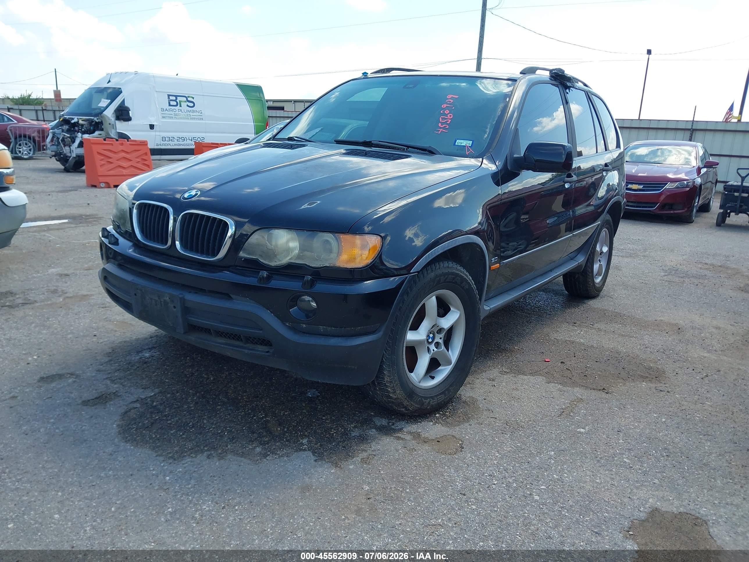 2001 Bmw X5 3.0 Black vin: WBAFA53511LM89632