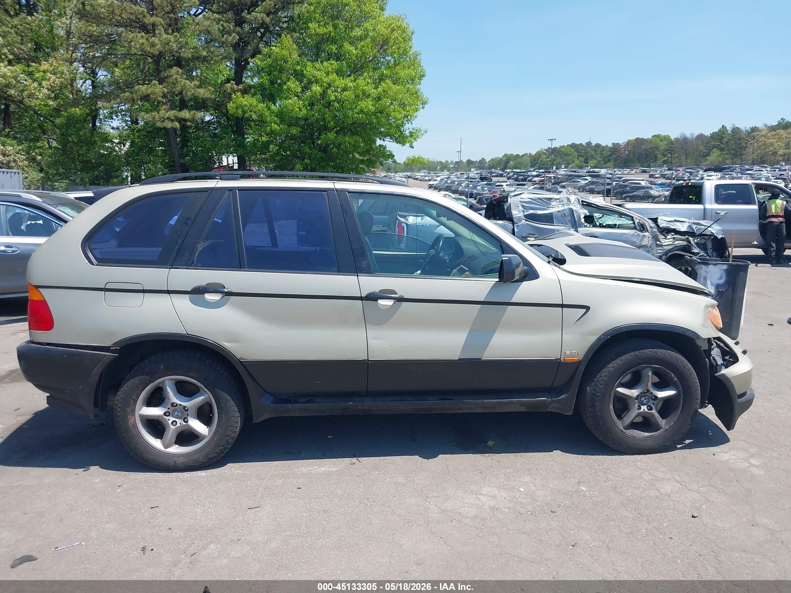 2001 Bmw X5 3.0 Champagne vin: WBAFA53521LM65467