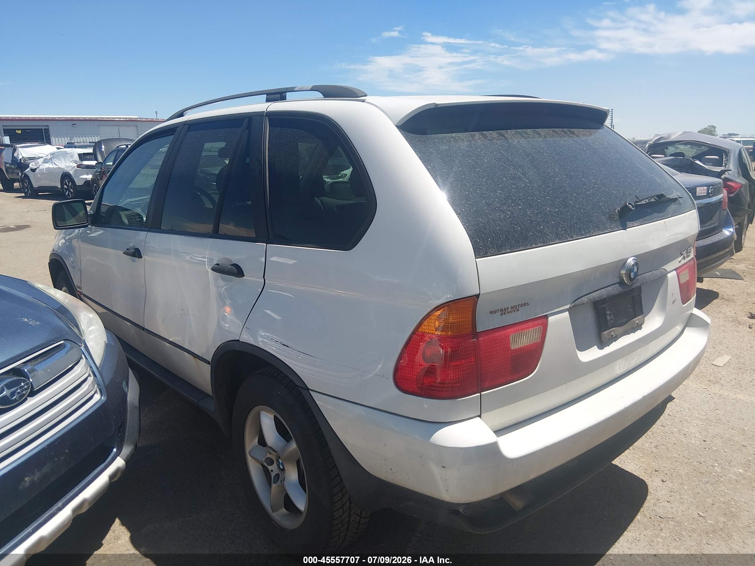 2001 Bmw X5 3.0 White vin: WBAFA53531LM85159