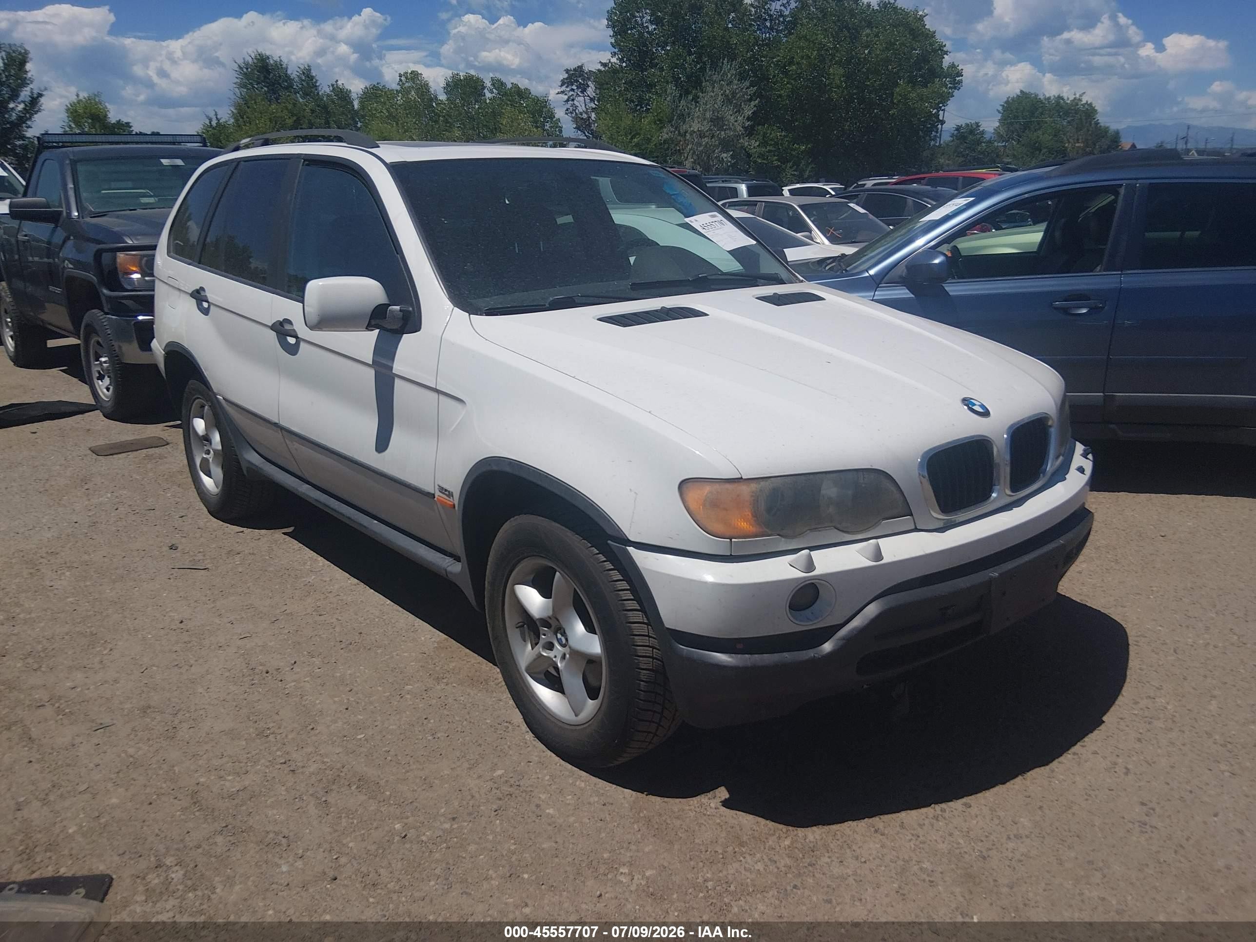 2001 Bmw X5 3.0 White vin: WBAFA53531LM85159