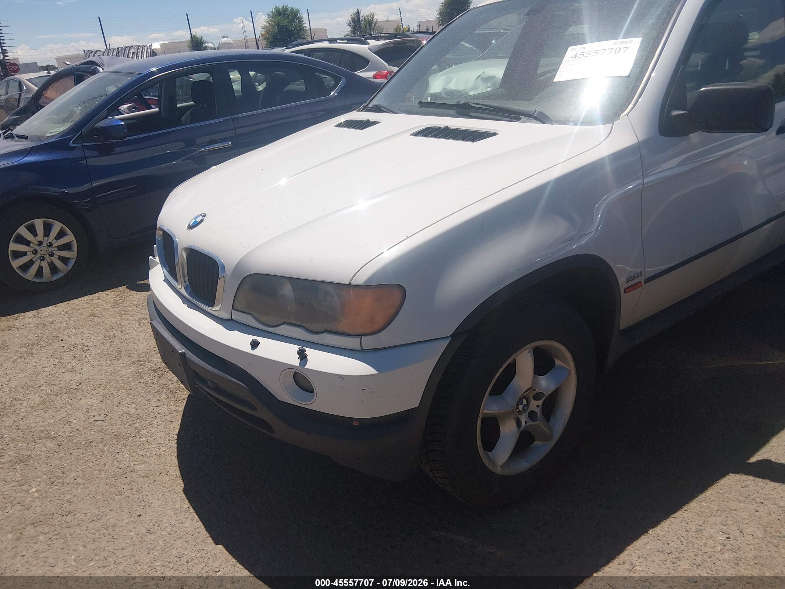 2001 Bmw X5 3.0 White vin: WBAFA53531LM85159