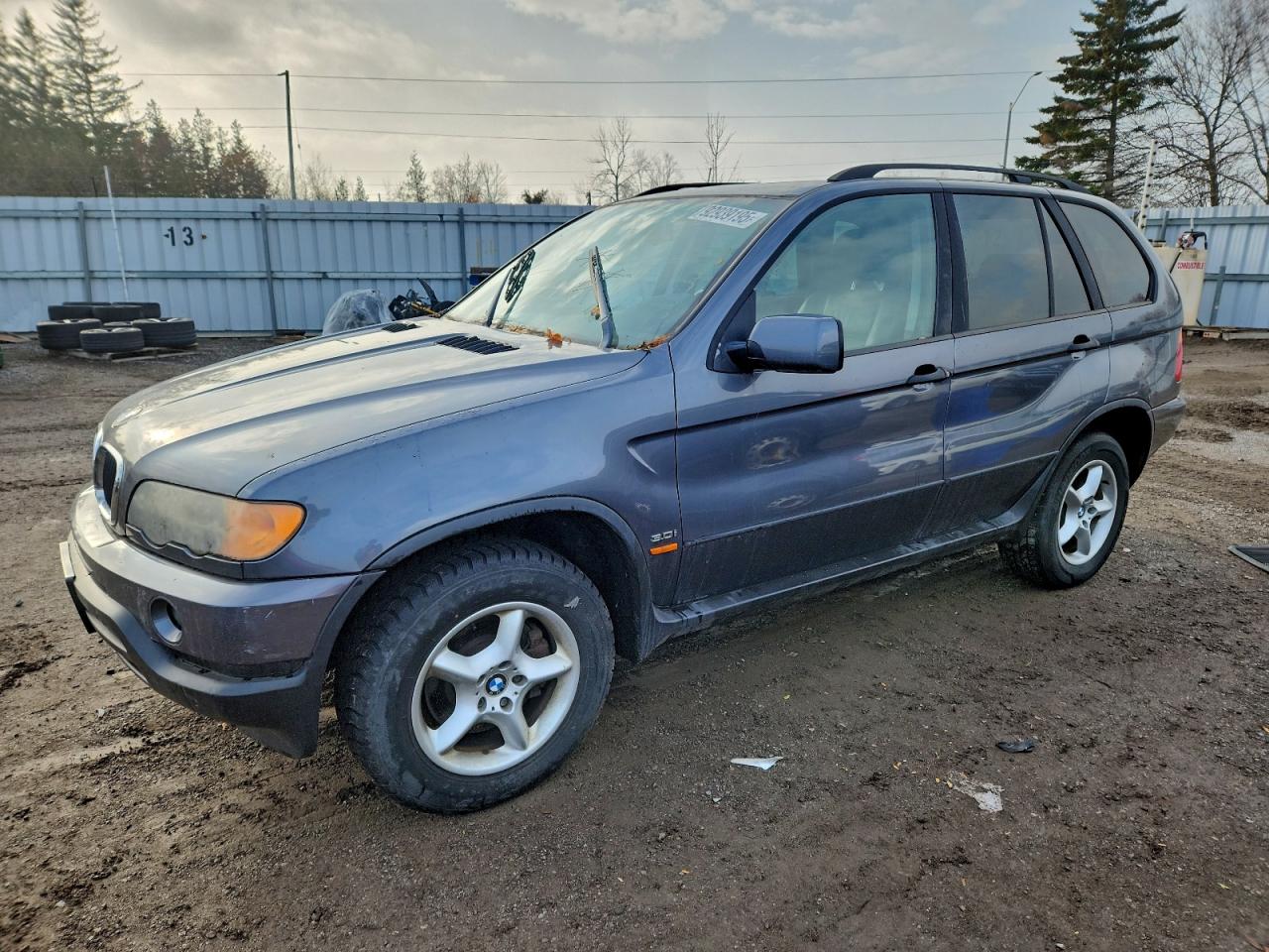 2001 Bmw X5 3.0i Gray vin: WBAFA53551LM83266