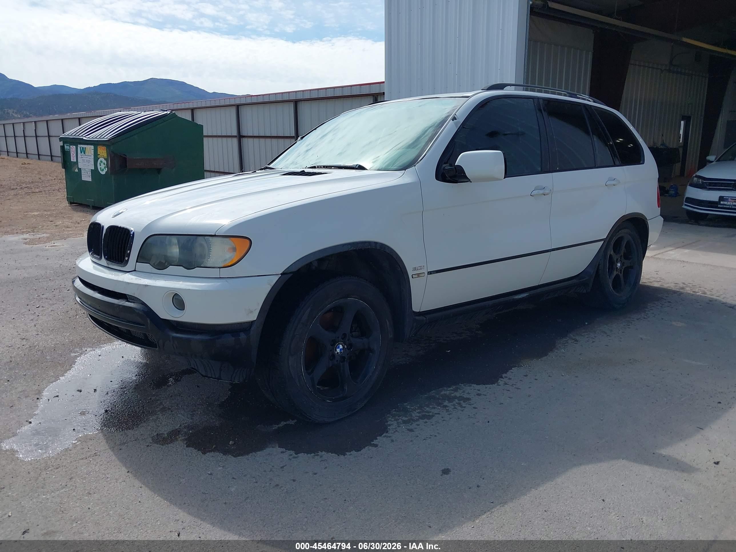 2001 Bmw X5 3.0 White vin: WBAFA53551LM89987