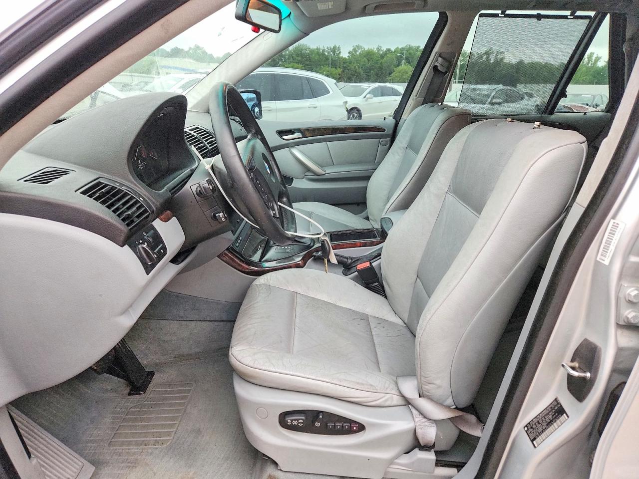 2001 Bmw X5 3.0i Silver vin: WBAFA53561LM76035