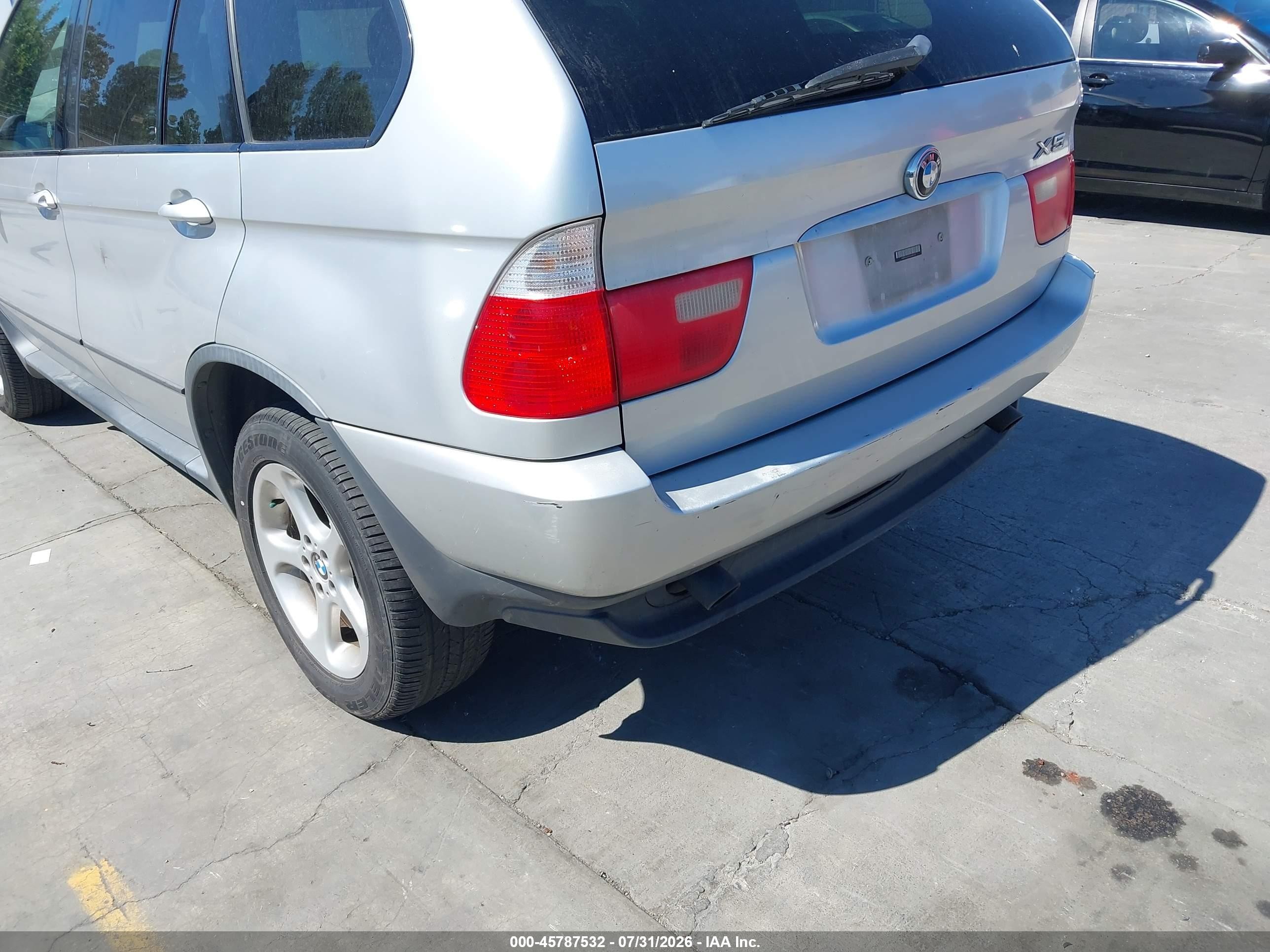 2001 Bmw X5 3.0 Silver vin: WBAFA53561LM82630