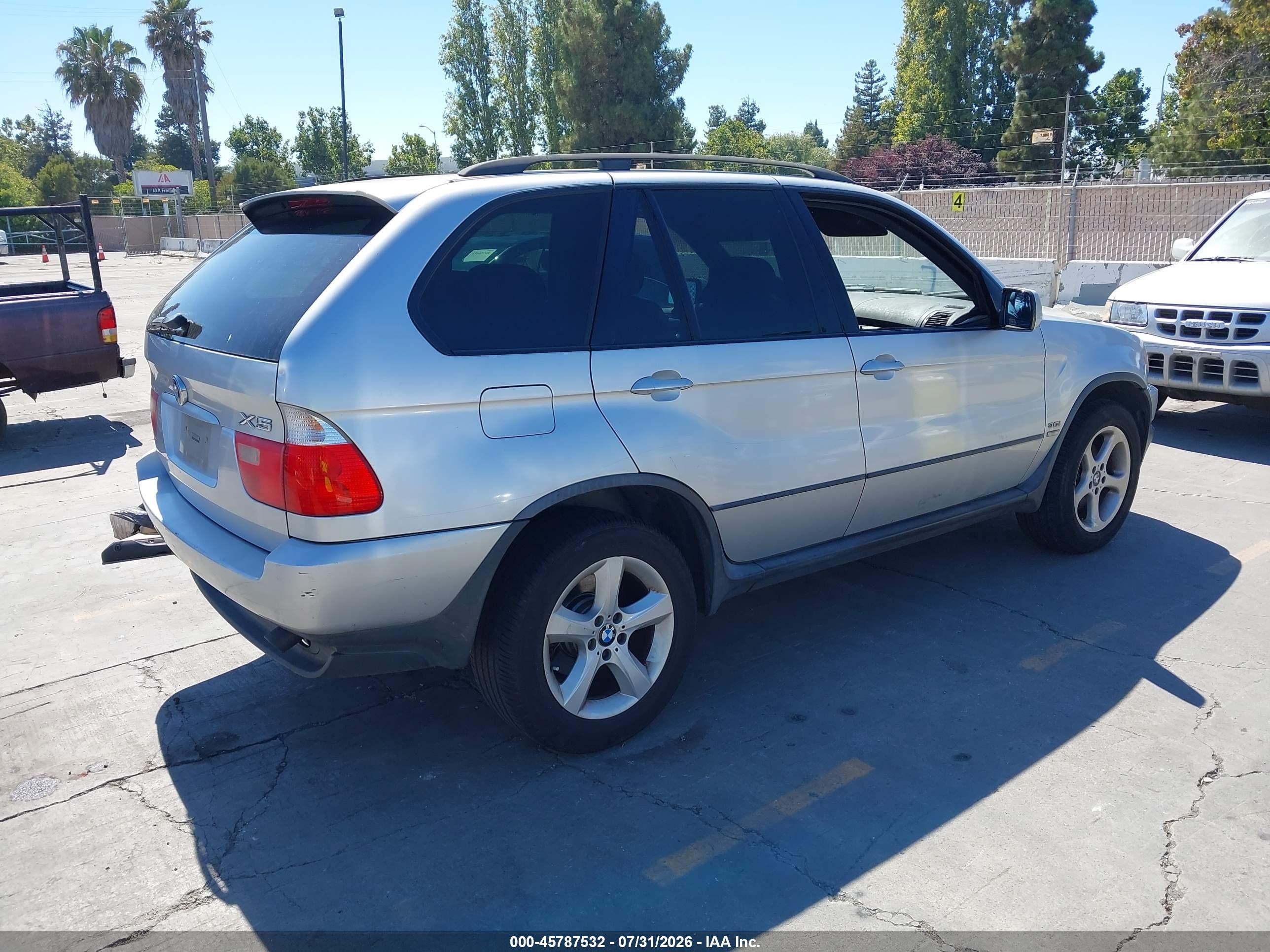 2001 Bmw X5 3.0 Silver vin: WBAFA53561LM82630