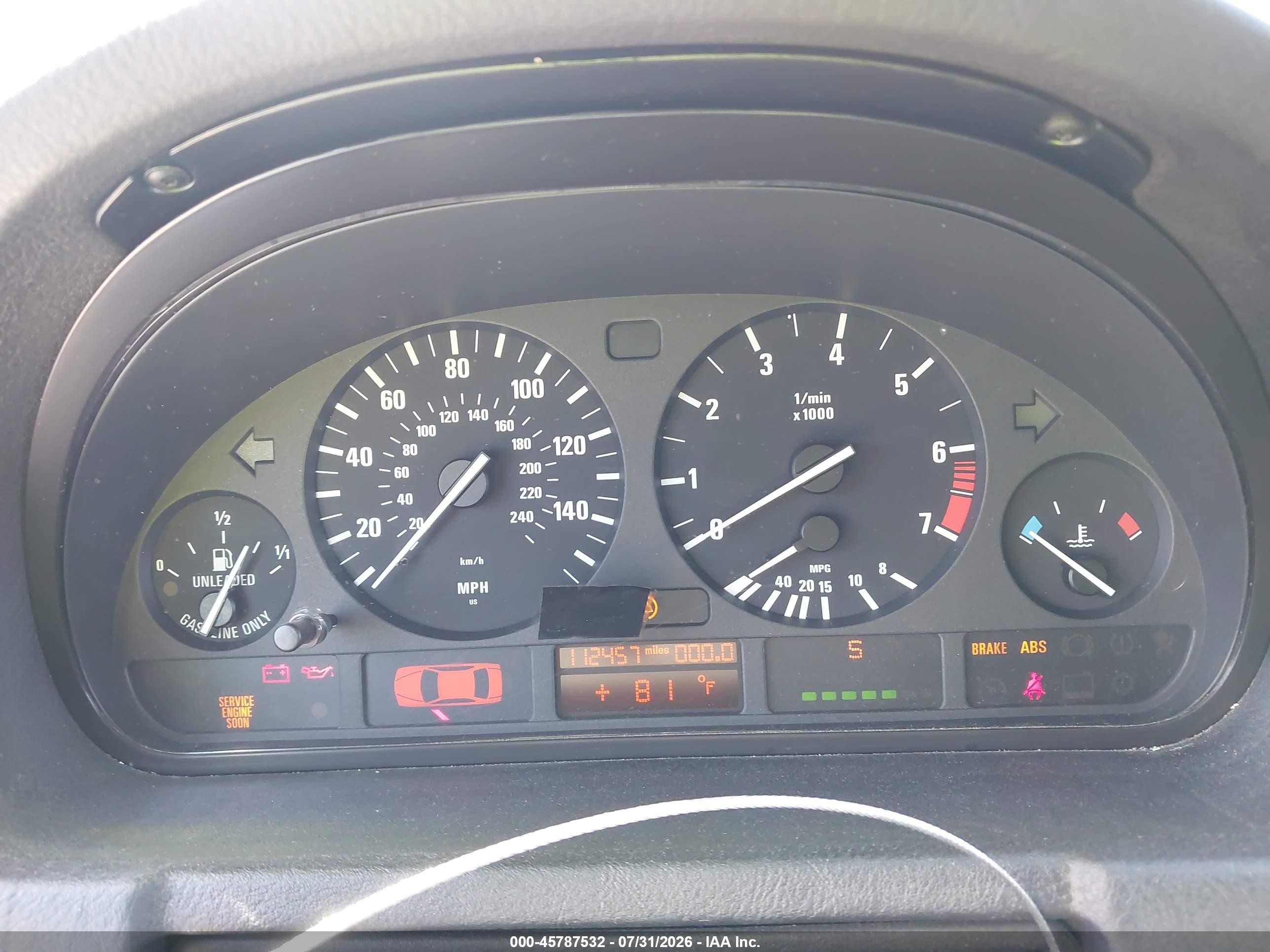 2001 Bmw X5 3.0 Silver vin: WBAFA53561LM82630