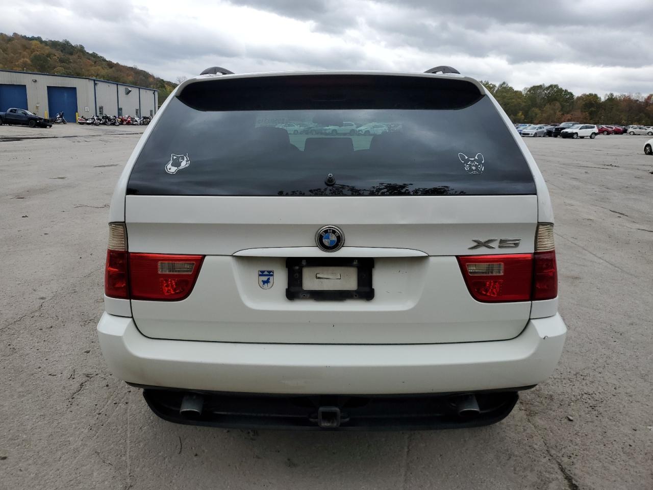 2001 Bmw X5 3.0i White vin: WBAFA53571LM90445