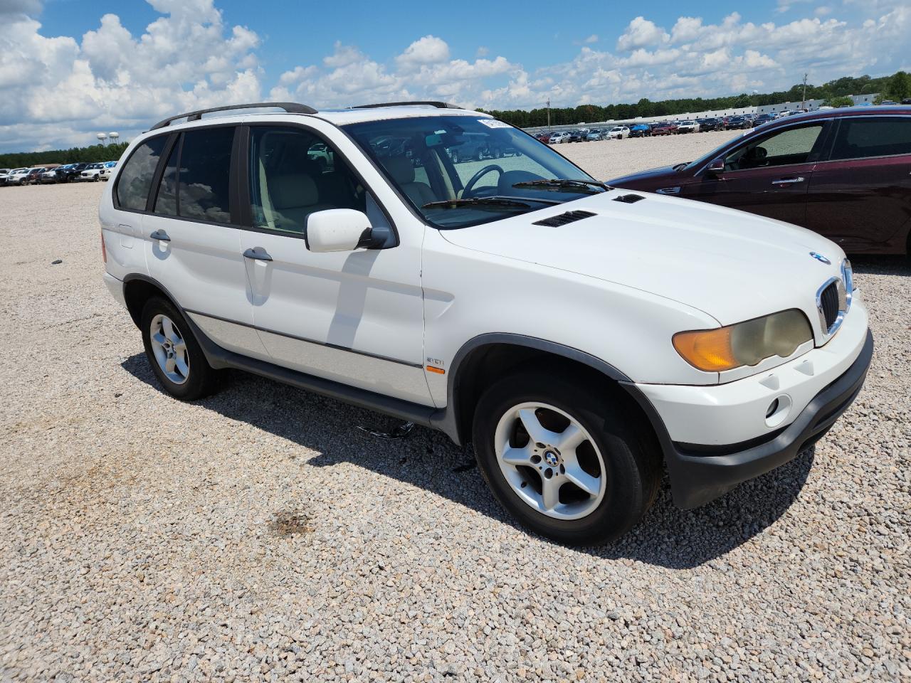 2001 Bmw X5 3.0i White vin: WBAFA53581LM64730