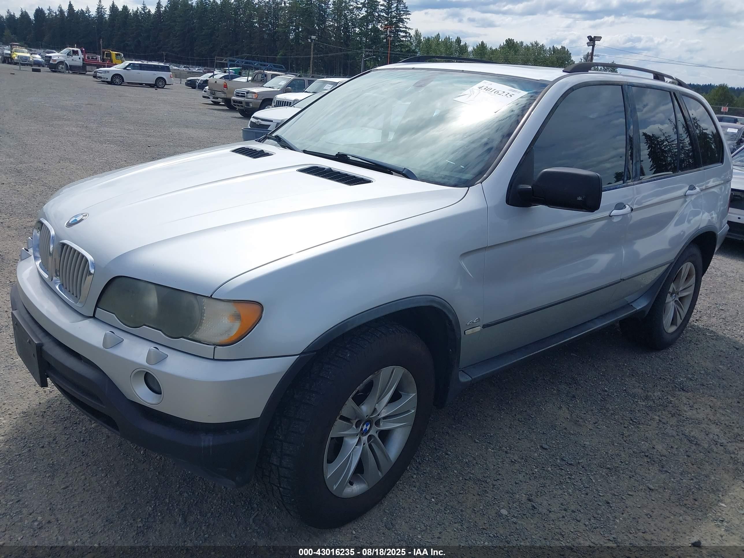 2000 Bmw X5 4.4i Серебряный vin: WBAFB3343YLH02330