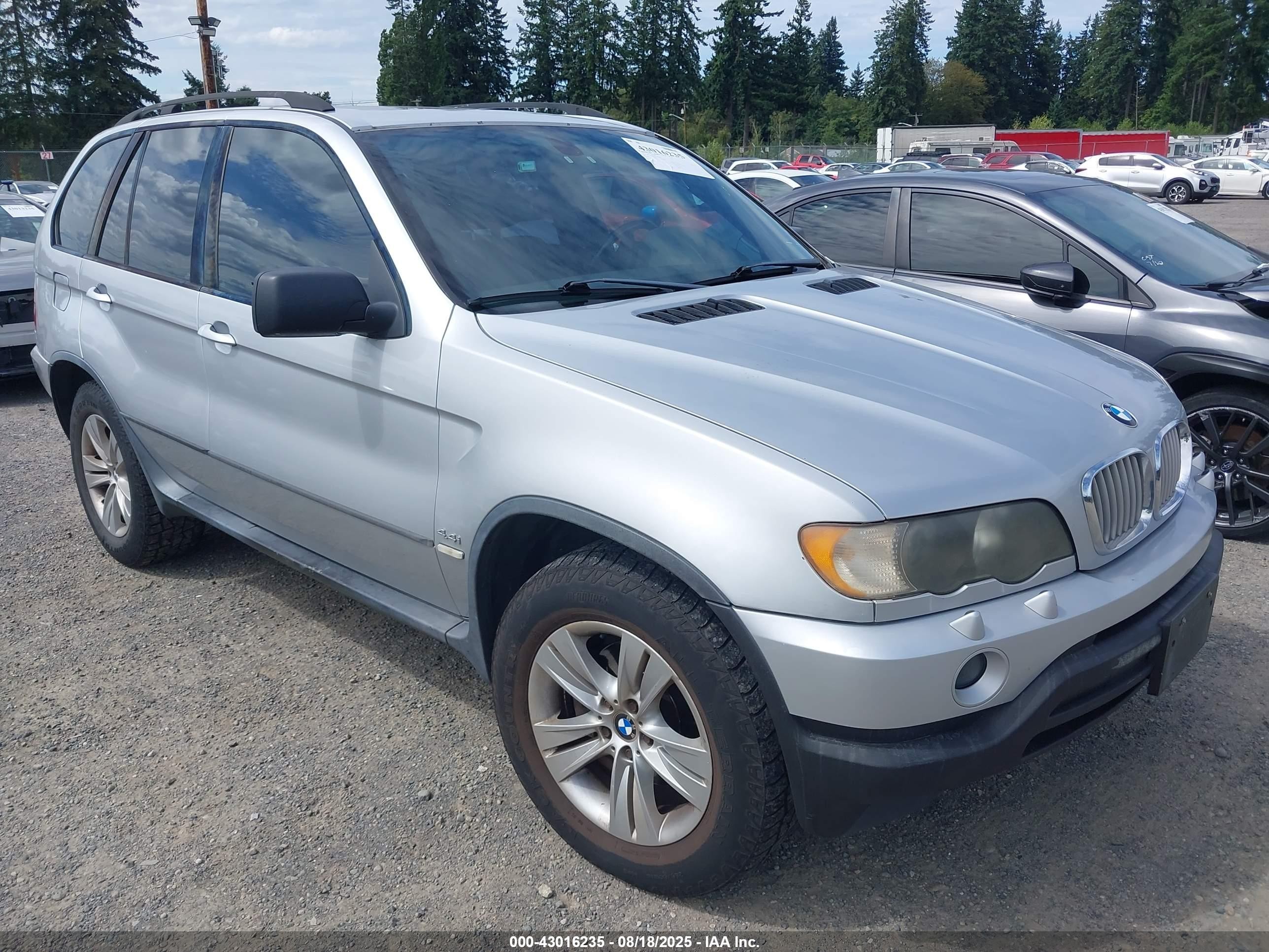 2000 Bmw X5 4.4i Серебряный vin: WBAFB3343YLH02330