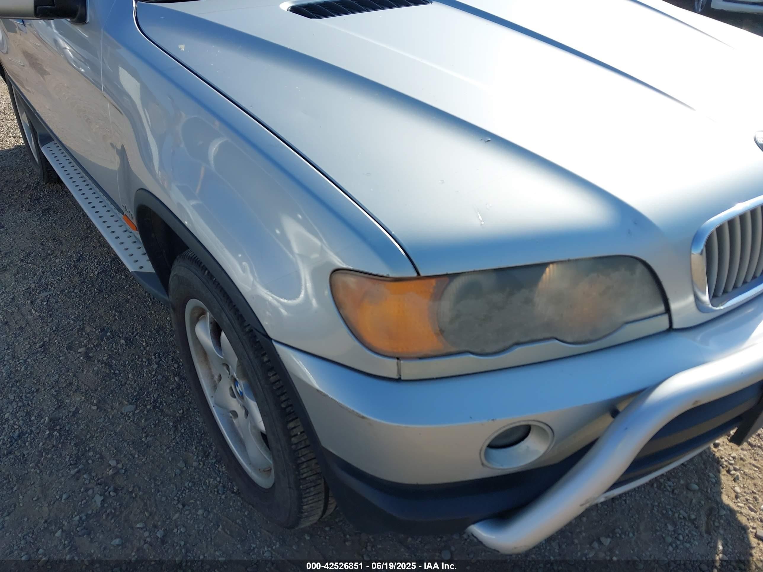 2000 Bmw X5 4.4 Серебряный vin: WBAFB3350YLH03976