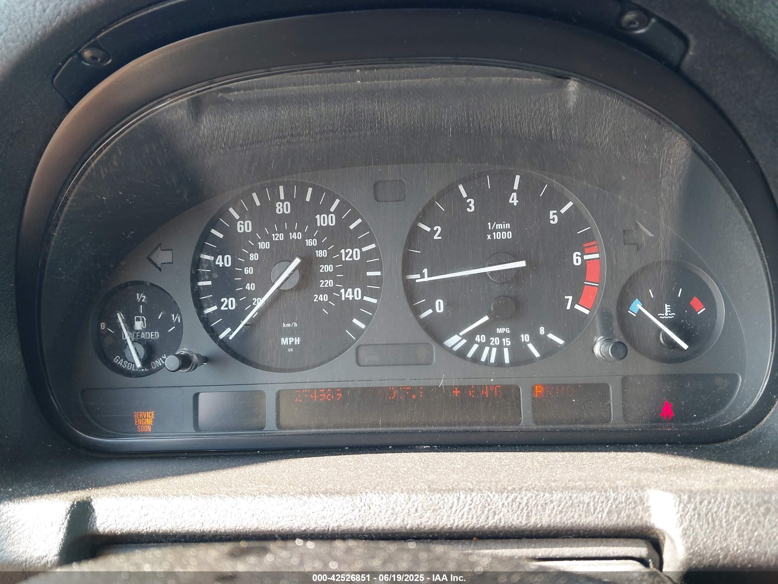 2000 Bmw X5 4.4 Серебряный vin: WBAFB3350YLH03976