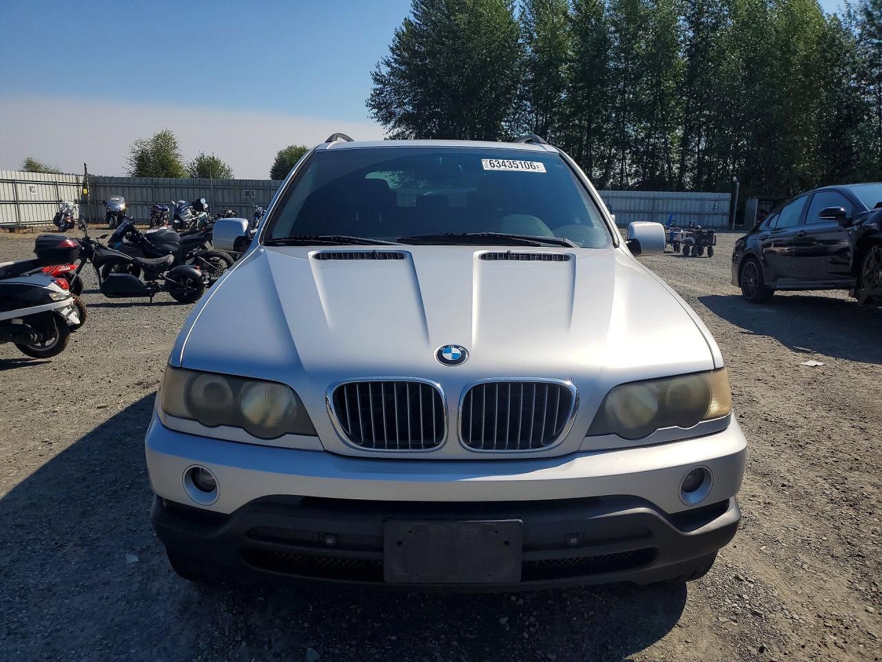 2001 Bmw X5 4.4i Silver vin: WBAFB33561LH23980