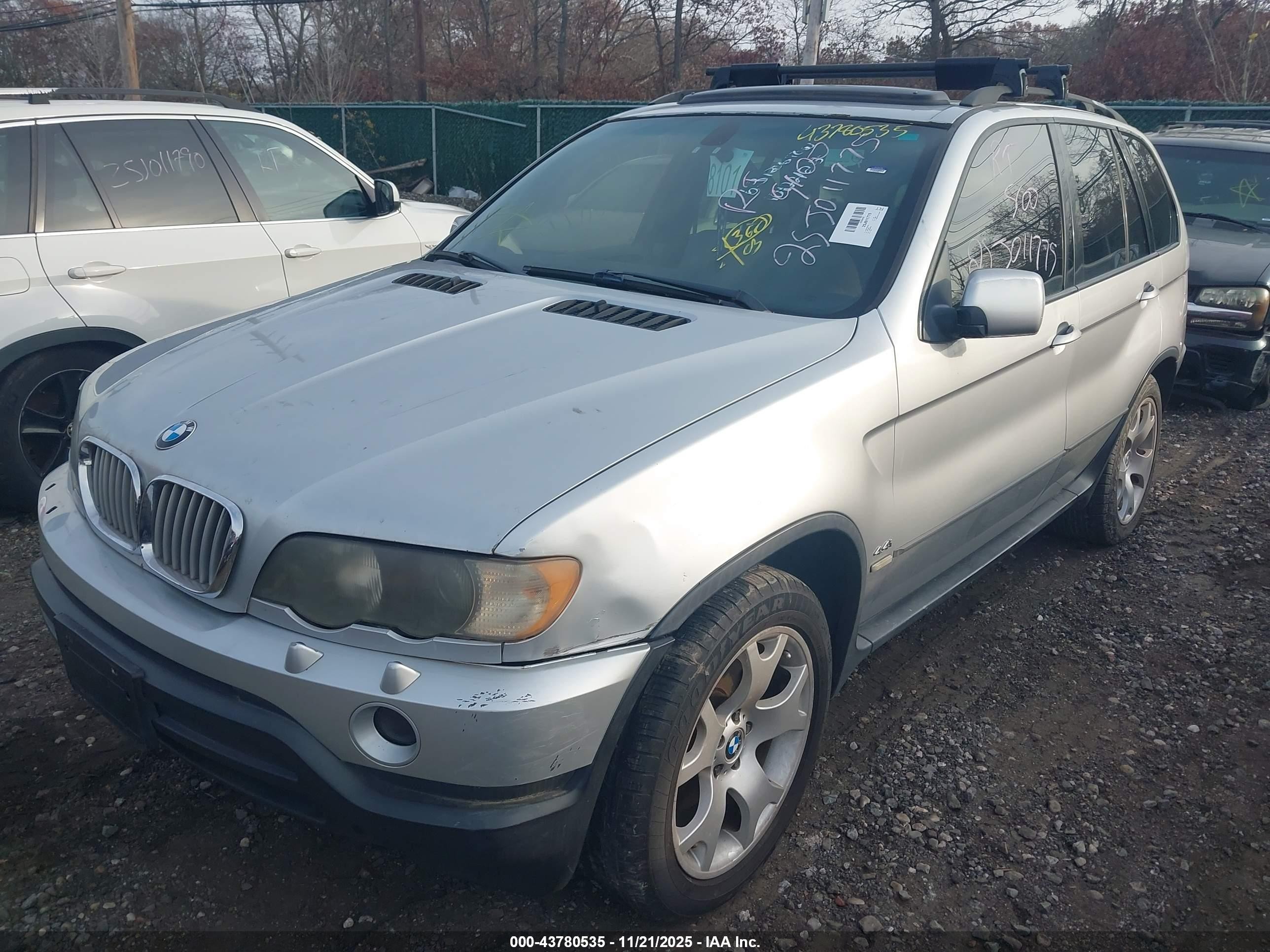 2000 Bmw X5 4.4 Gray vin: WBAFB3356YLH04839
