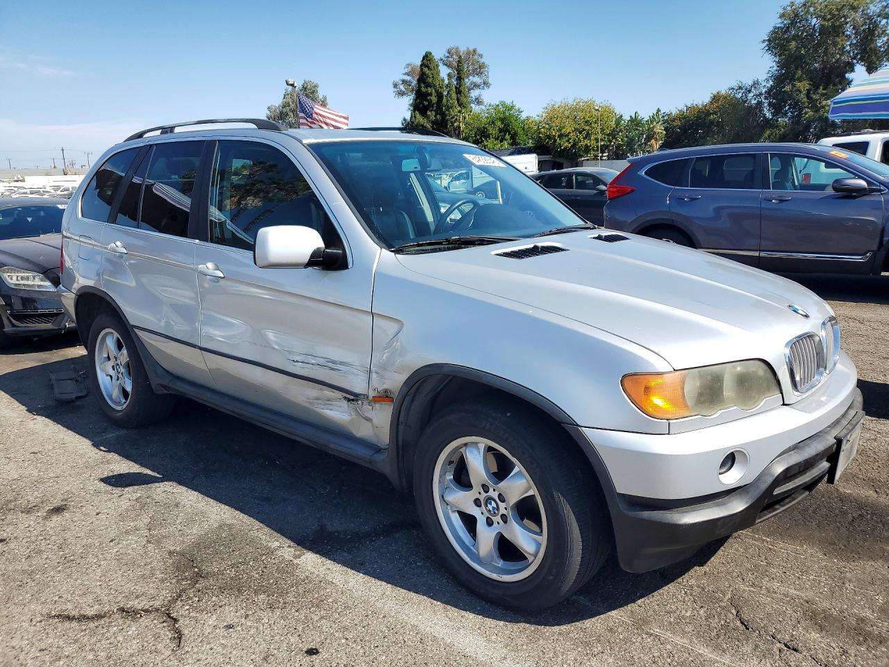 2000 Bmw X5 4.4i Серебряный vin: WBAFB3357YLH05577