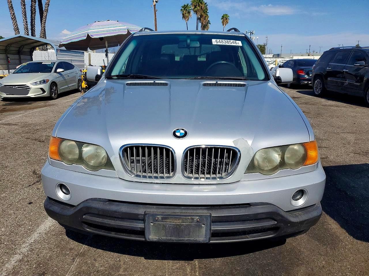 2000 Bmw X5 4.4i Серебряный vin: WBAFB3357YLH05577
