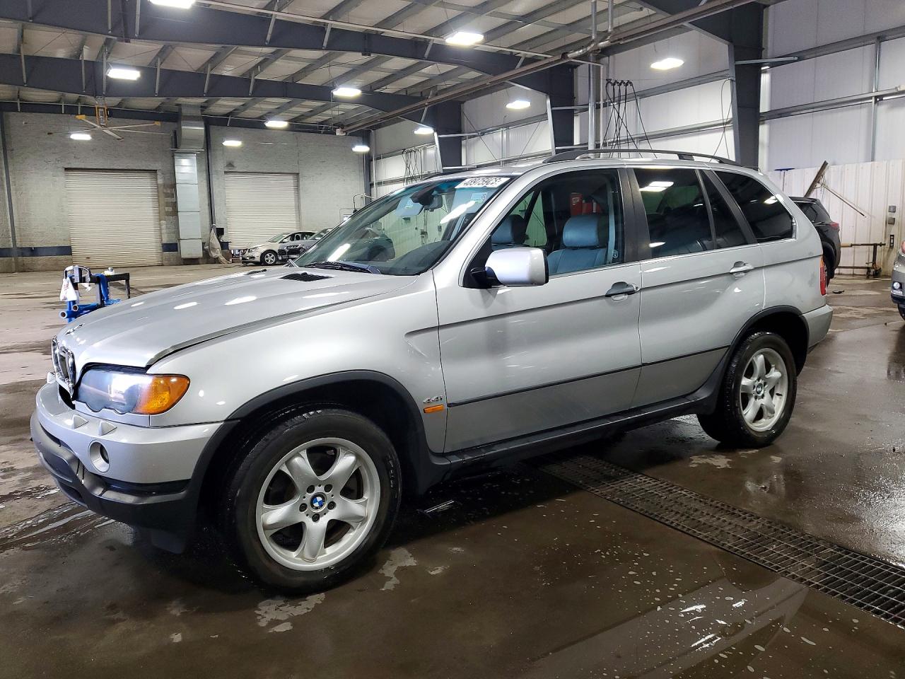 2000 Bmw X5 4.4i Серебряный vin: WBAFB3359YLH04768
