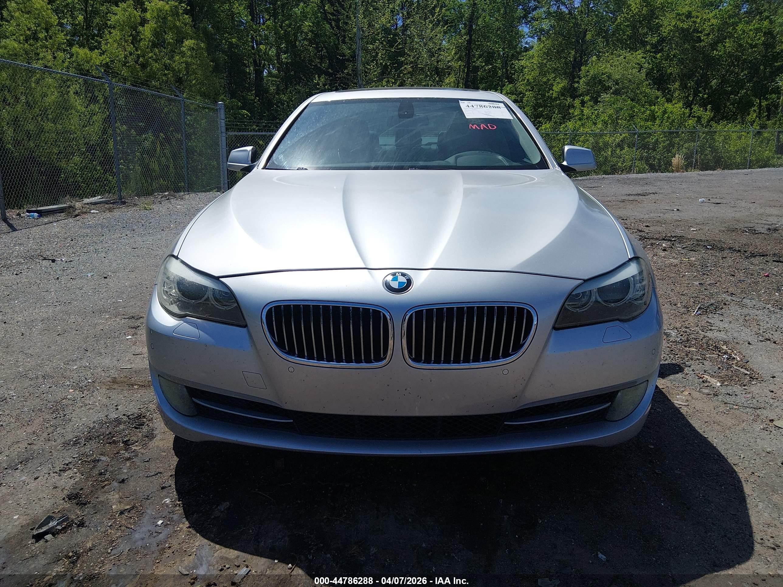 2011 Bmw 528i Gray vin: WBAFR1C51BDJ97525
