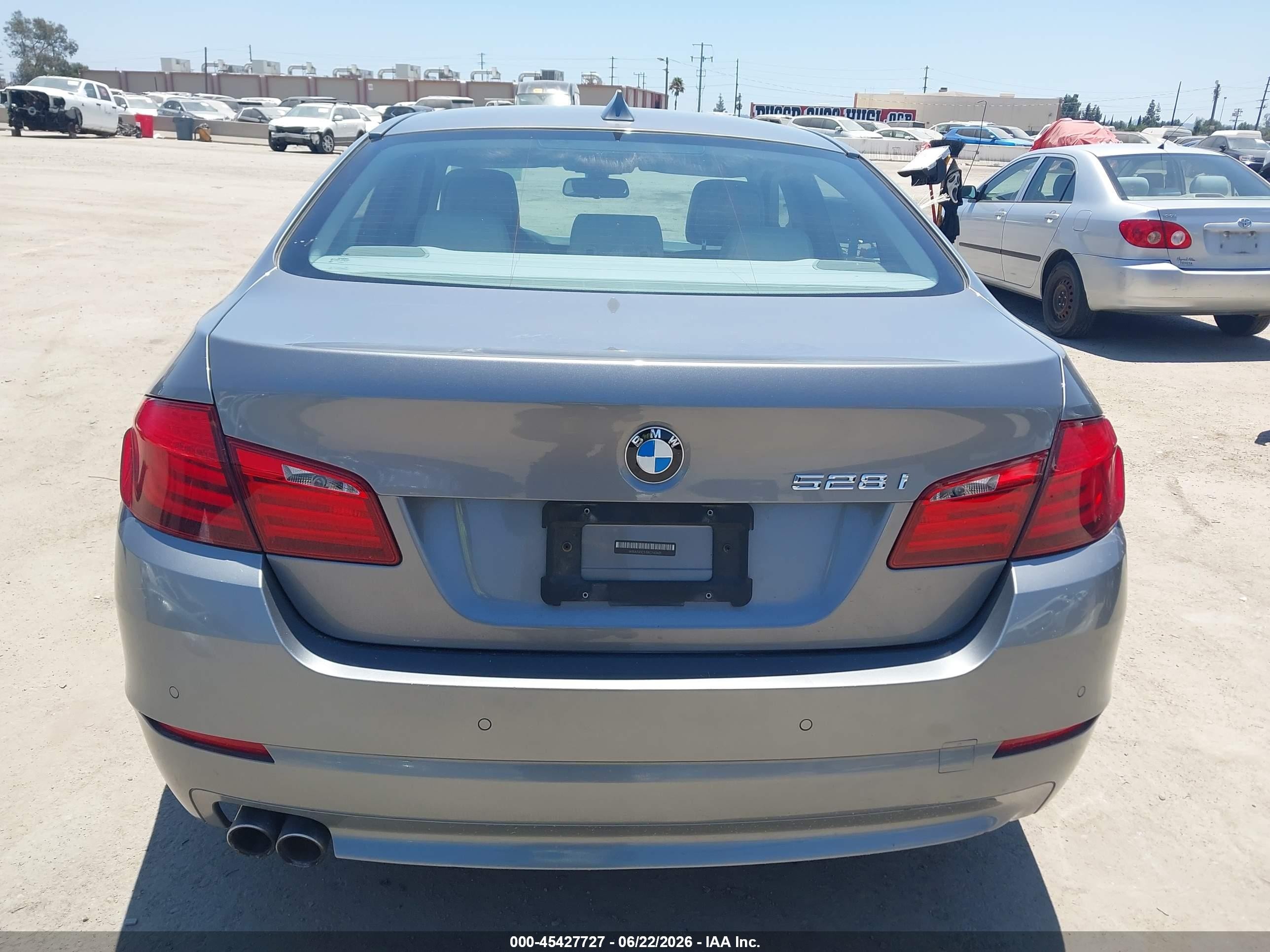 2011 Bmw 528i   Gray vin: WBAFR1C53BC742601